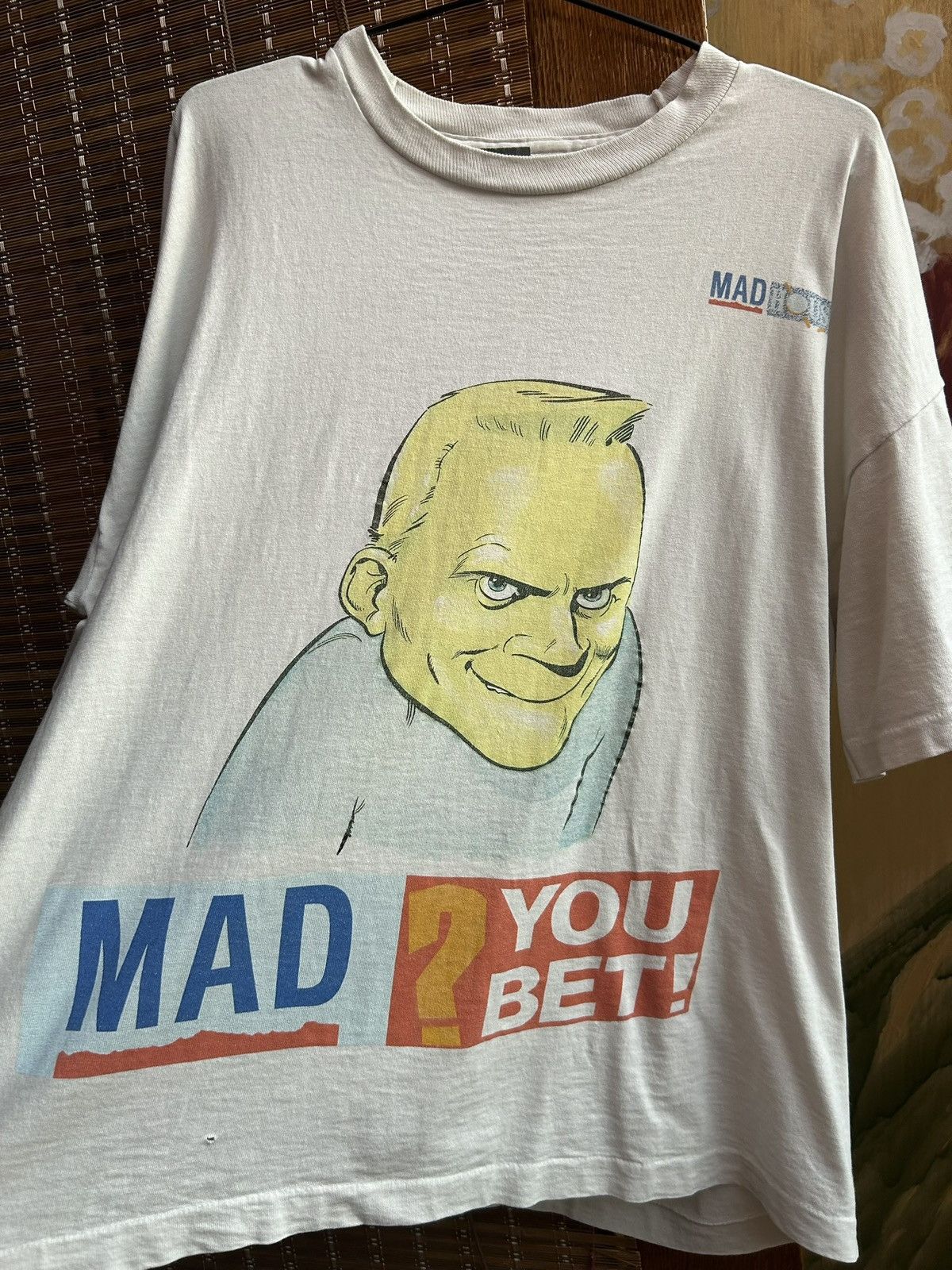 Vintage Vintage 90s Madhouse Mad? You Bet Graphic Tee Single Stitch Size US XL / EU 56 / 4 - 3 Thumbnail