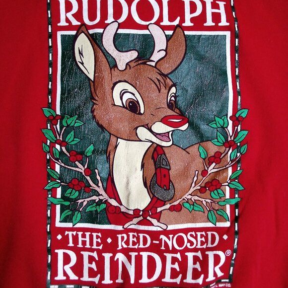 Vintage Vintage Rudolph Red-Nosed Reindeer Crewneck Sweatshirt Size US XL / EU 56 / 4 - 1 Thumbnail