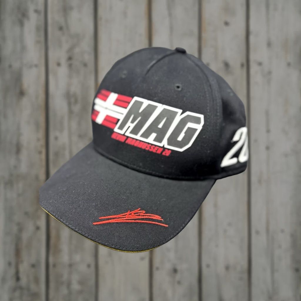 Vintage Haas F1 Team Official Kevin Magnussen 20 Baseball Cap Hat Black Red Adjustable Unisex Adults Sports Baseball Cap Hat Size ONE SIZE - 1 Thumbnail