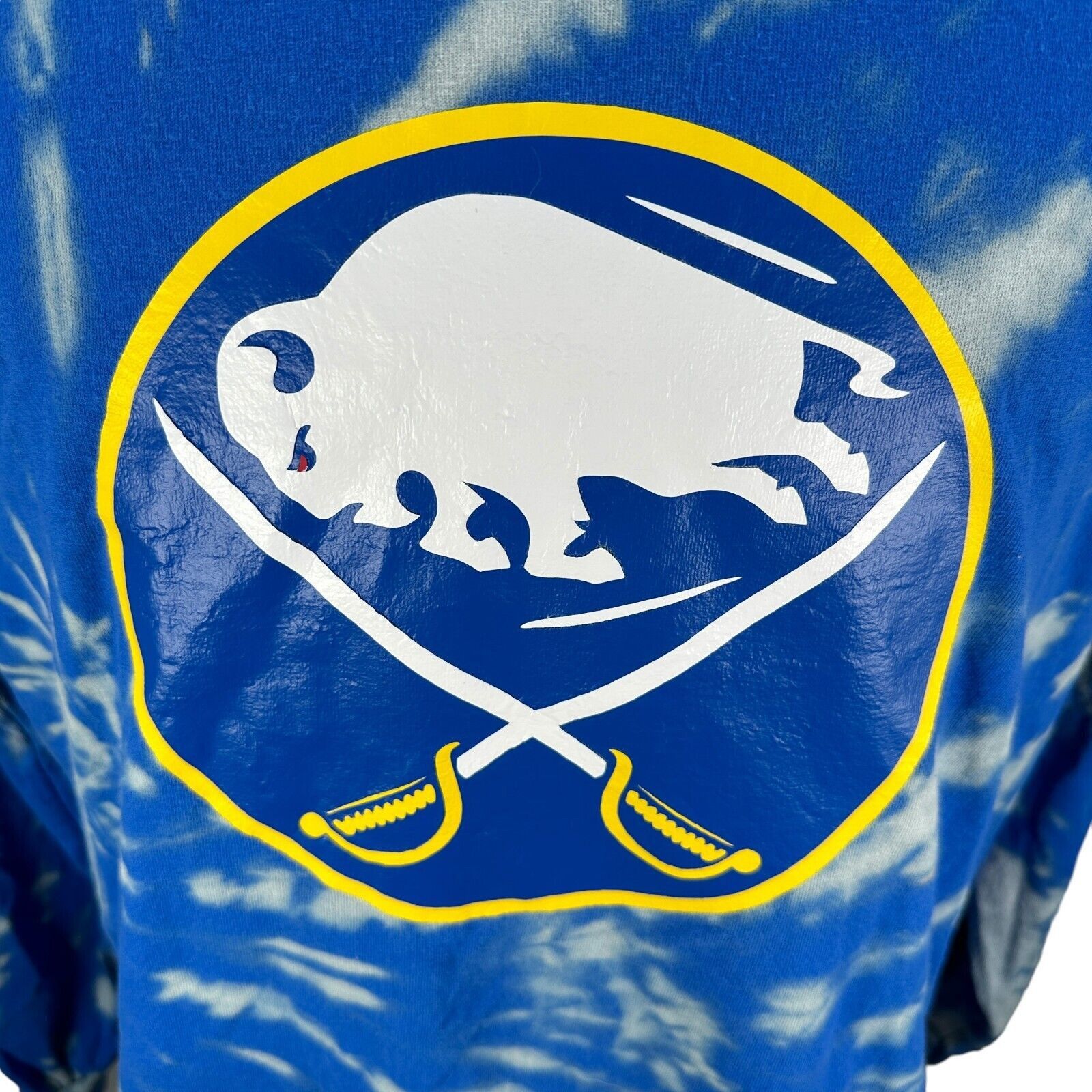 NHL Buffalo Sabres LaFontaine T-Shirt Medium Tie Dye Long Sleeve Size US M / EU 48-50 / 2 - 4 Thumbnail