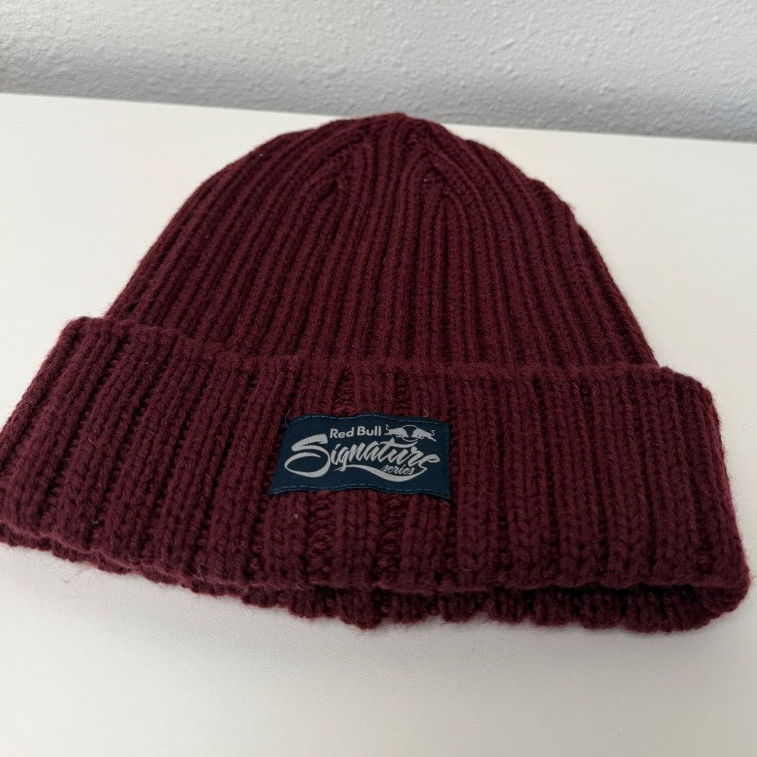 Red Bull Red Bull Signature Burgundy Knit Beanie Unisex OS Size ONE SIZE - 5 Thumbnail