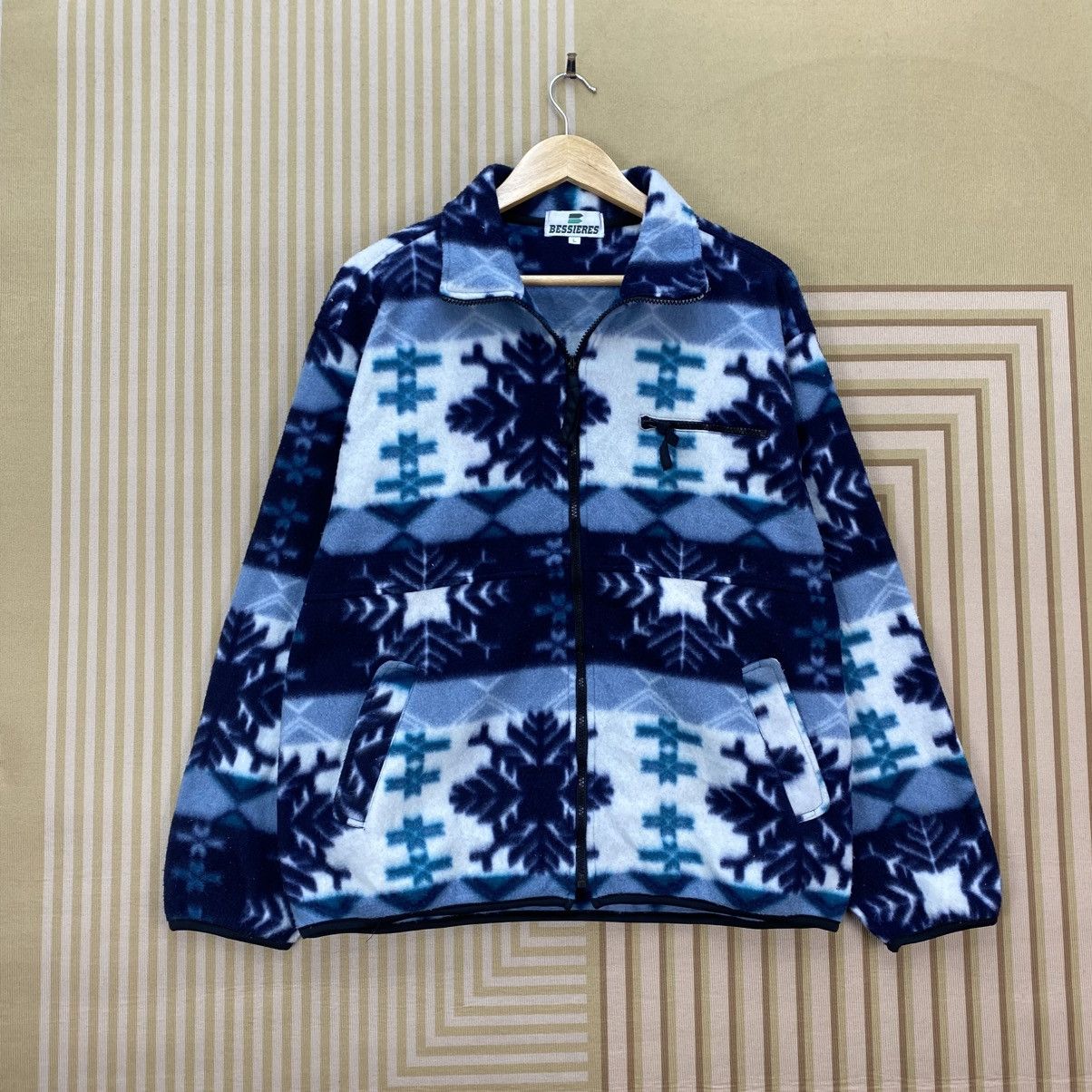 Japanese Brand Bessieres vintage style fleece jacket Size US M / EU 48-50 / 2 - 1 Thumbnail