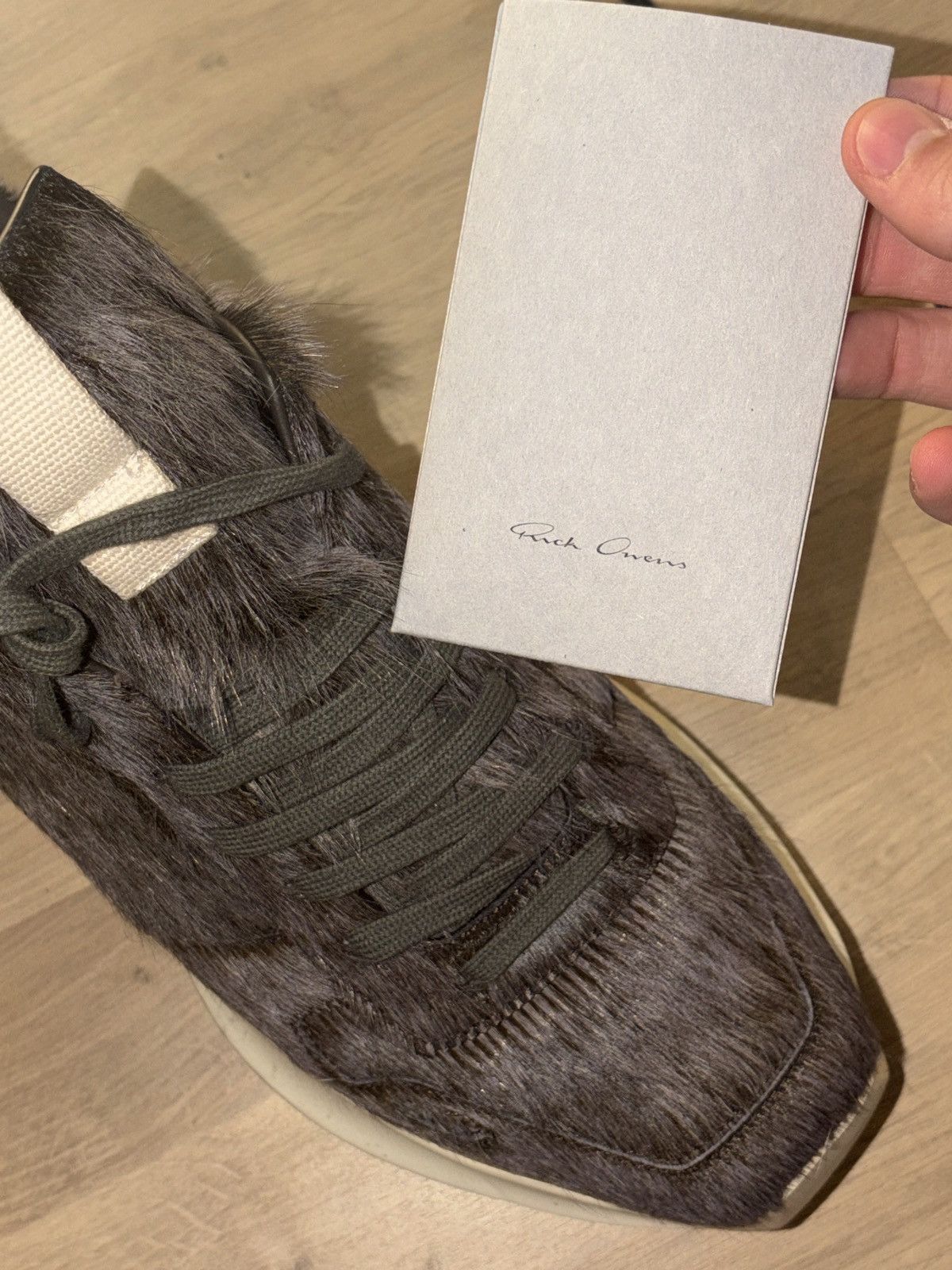 Rick Owens Rick Owens Runner Pony Hair SS26 Size US 7.5 / EU 40-41 - 17 Thumbnail