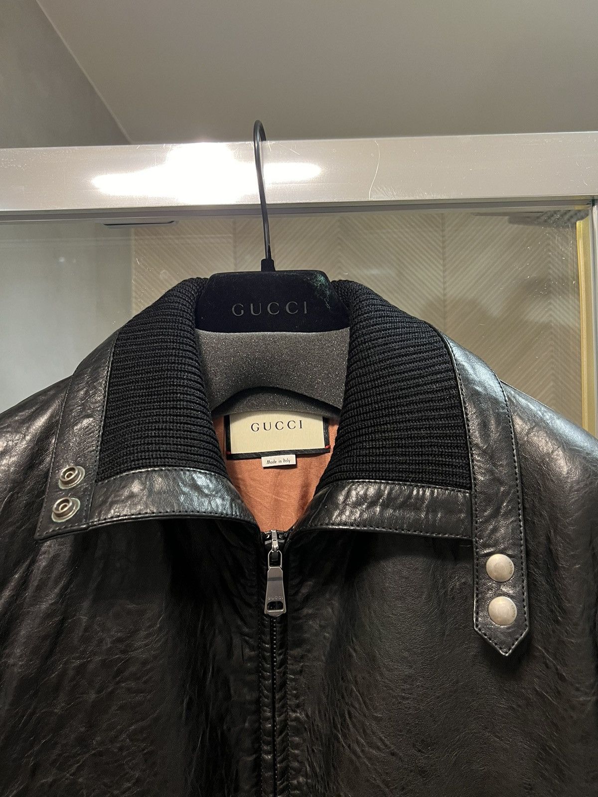 Gucci Gucci Spiritismo Leather Jacket Size US M / EU 48-50 / 2 - 5 Thumbnail