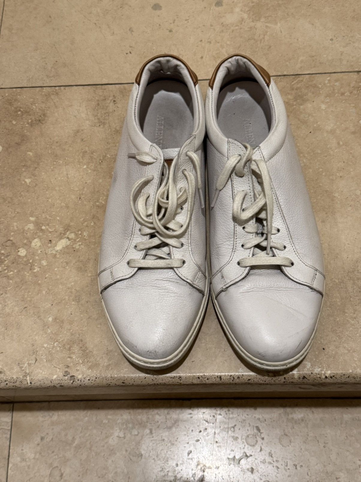 Allen Edmonds white leather Allen Edmonds men's sneakers Size US 12 / EU 45 - 1 Thumbnail