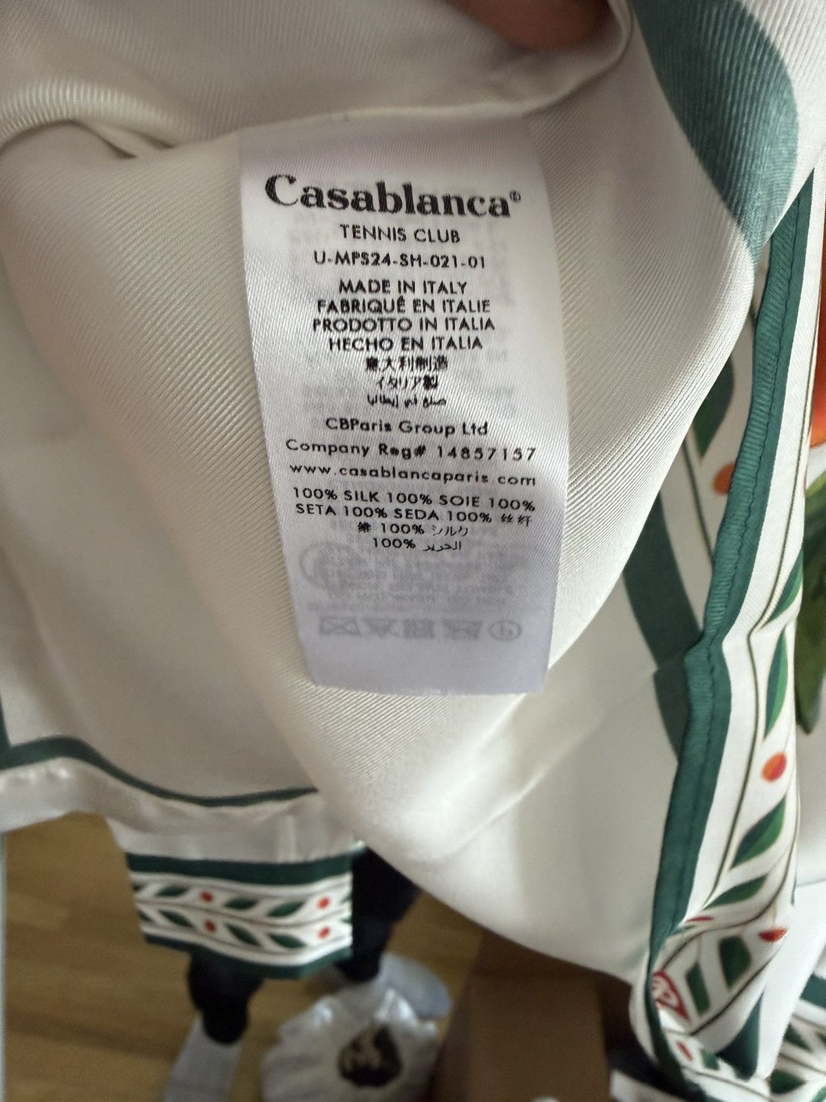 Casablanca Casablanca L’Orange Long Sleeve Silk Shirt Size US S / EU 44-46 / 1 - 8 Thumbnail