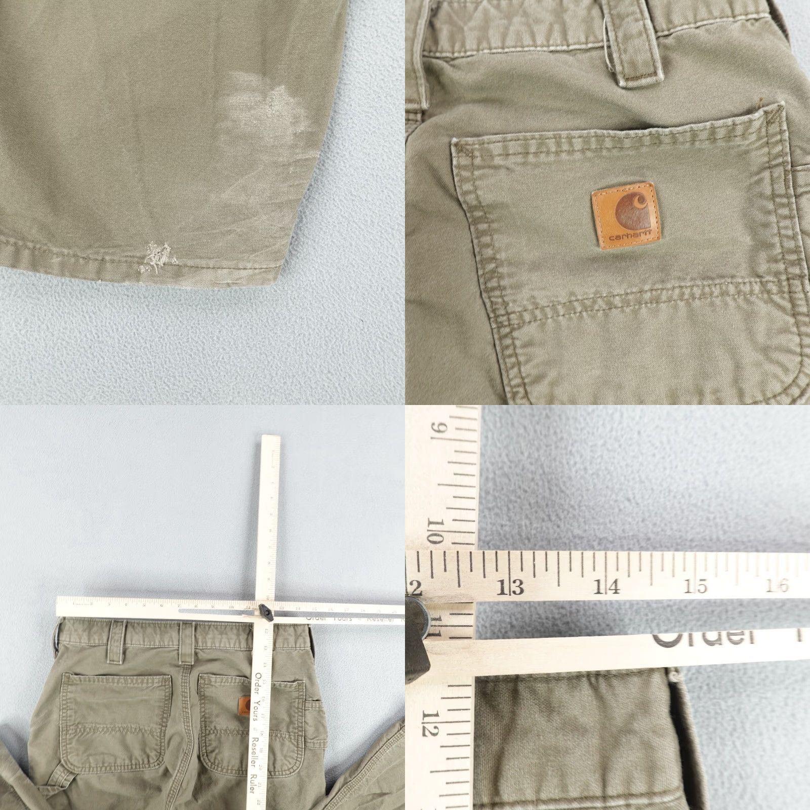 Carhartt VINTAGE Carhartt Pants Mens 32x30 Brown Canvas Carpenter Work Utility Pants Regular Inseam 29in Mens Brown Carhartt Pants Size US 30 / EU 46 - 8 Thumbnail