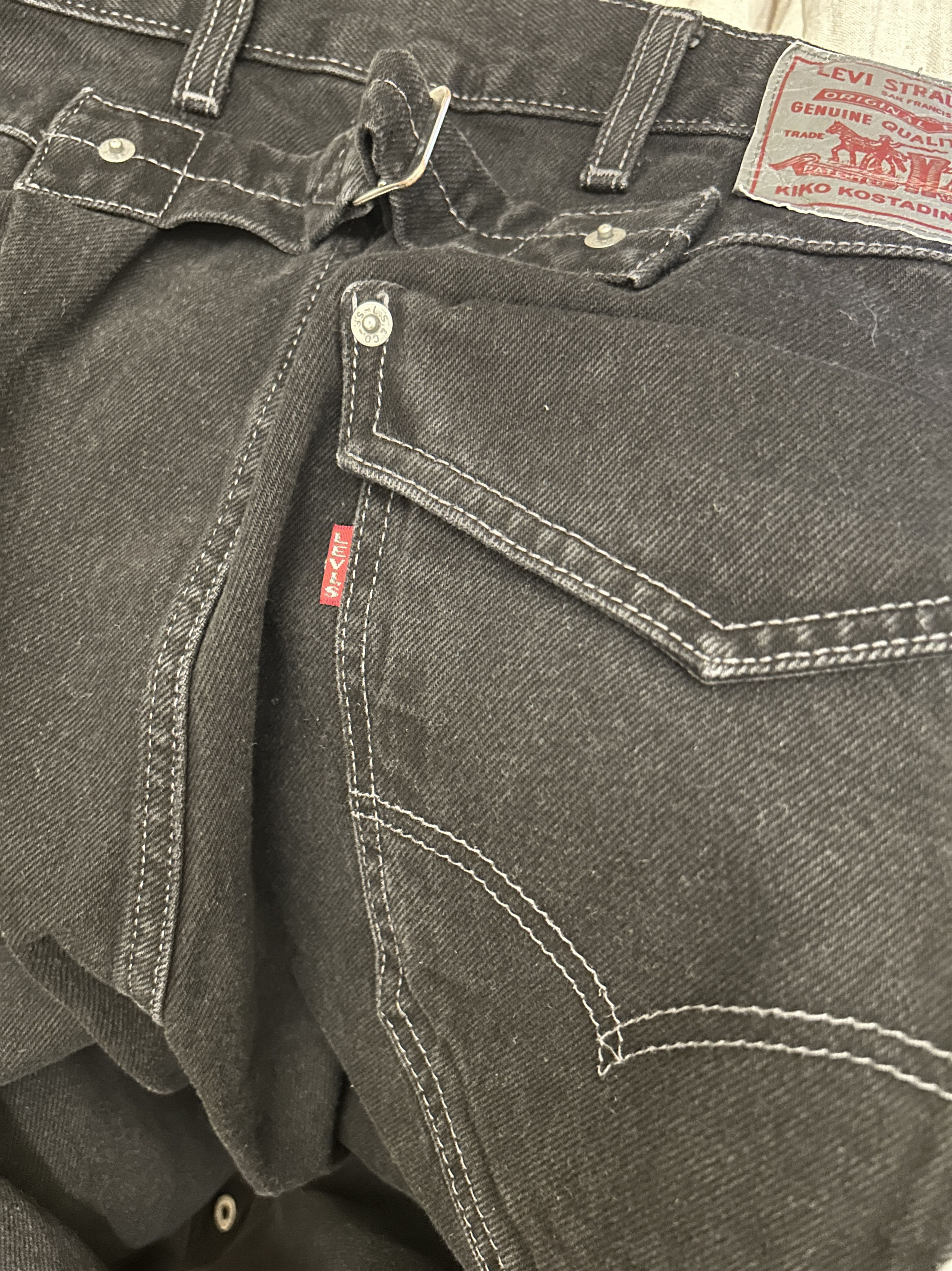 Kiko Kostadinov × Levi's Levi's Articulate Knee Trouser – Black Denim Size US 38 / EU 54 - 8 Thumbnail