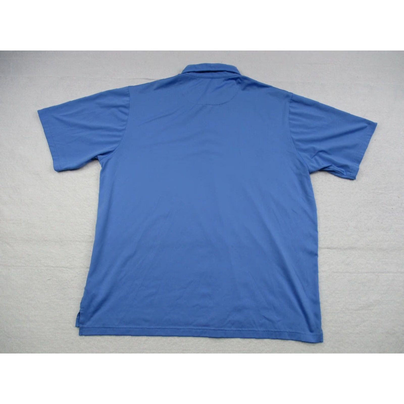 Vintage Donald Ross Golf Polo Shirt Men Large Sky Blue Short Sleeve 100% Polyester Breathable Moisture Wicking Logo Button Polo Shirt - Regular Fit Size US L / EU 52-54 / 3 - 5 Thumbnail