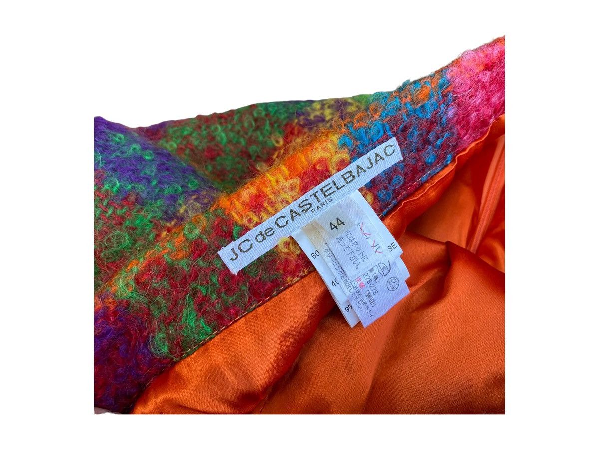 Jean Charles De Castelbajac JEAN-CHARLES De Castelbajac RAINBOW TWEED BLANKE Wool Skirt Size 28" / US 6 / IT 42 - 7 Thumbnail