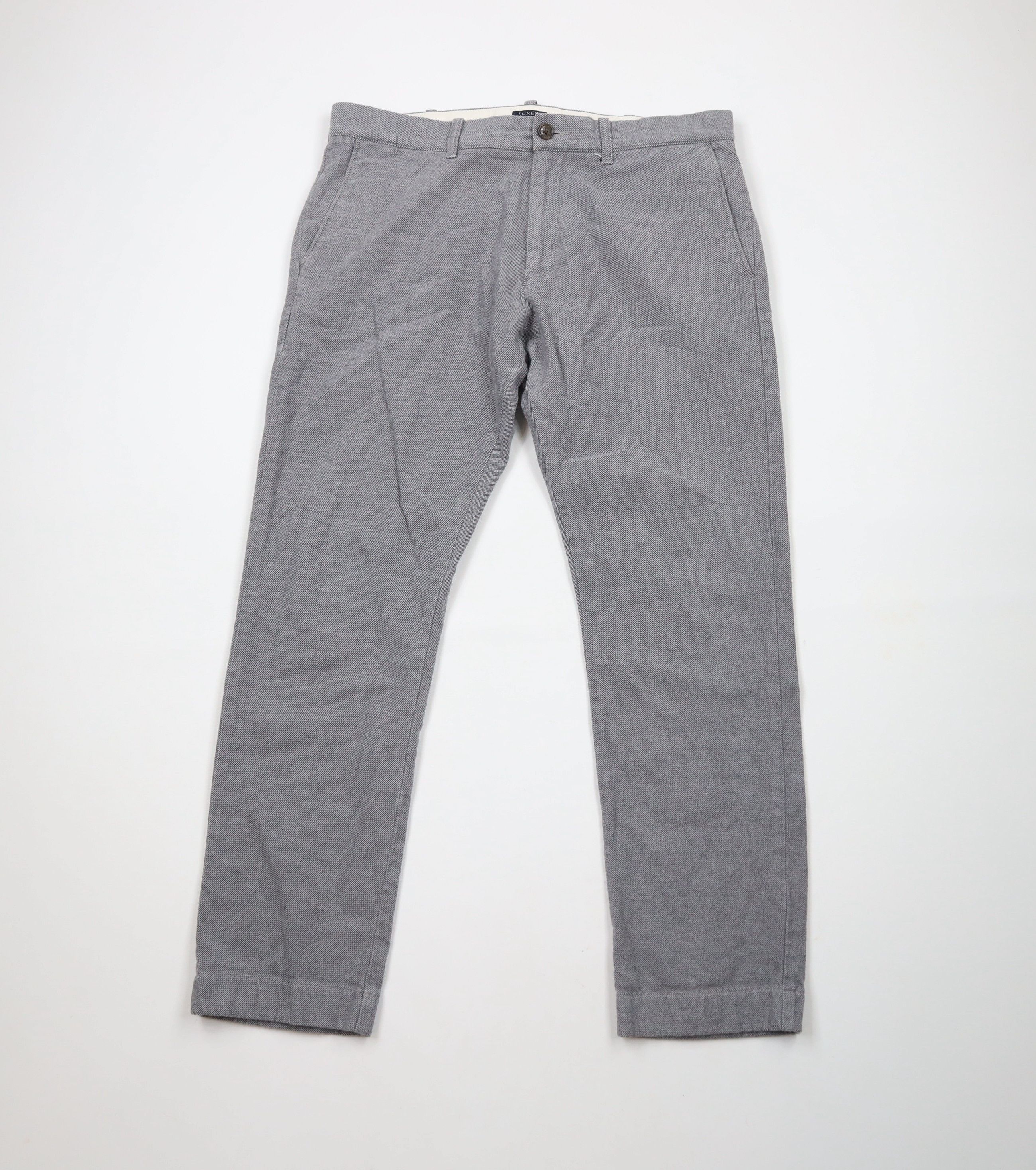 J.Crew × Vintage J Crew Slim Fit Flex Brushed Twill Trousers Chino Pants Gray Size US 32 / EU 48 - 1 Thumbnail