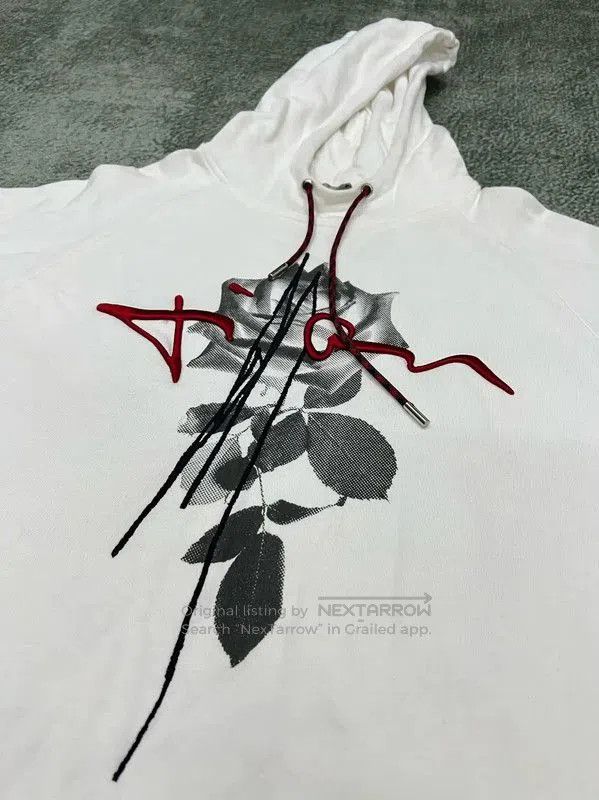 Dior Dior Men's White Cotton Embroidered Hoodie . Size US M / EU 48-50 / 2 - 5 Thumbnail