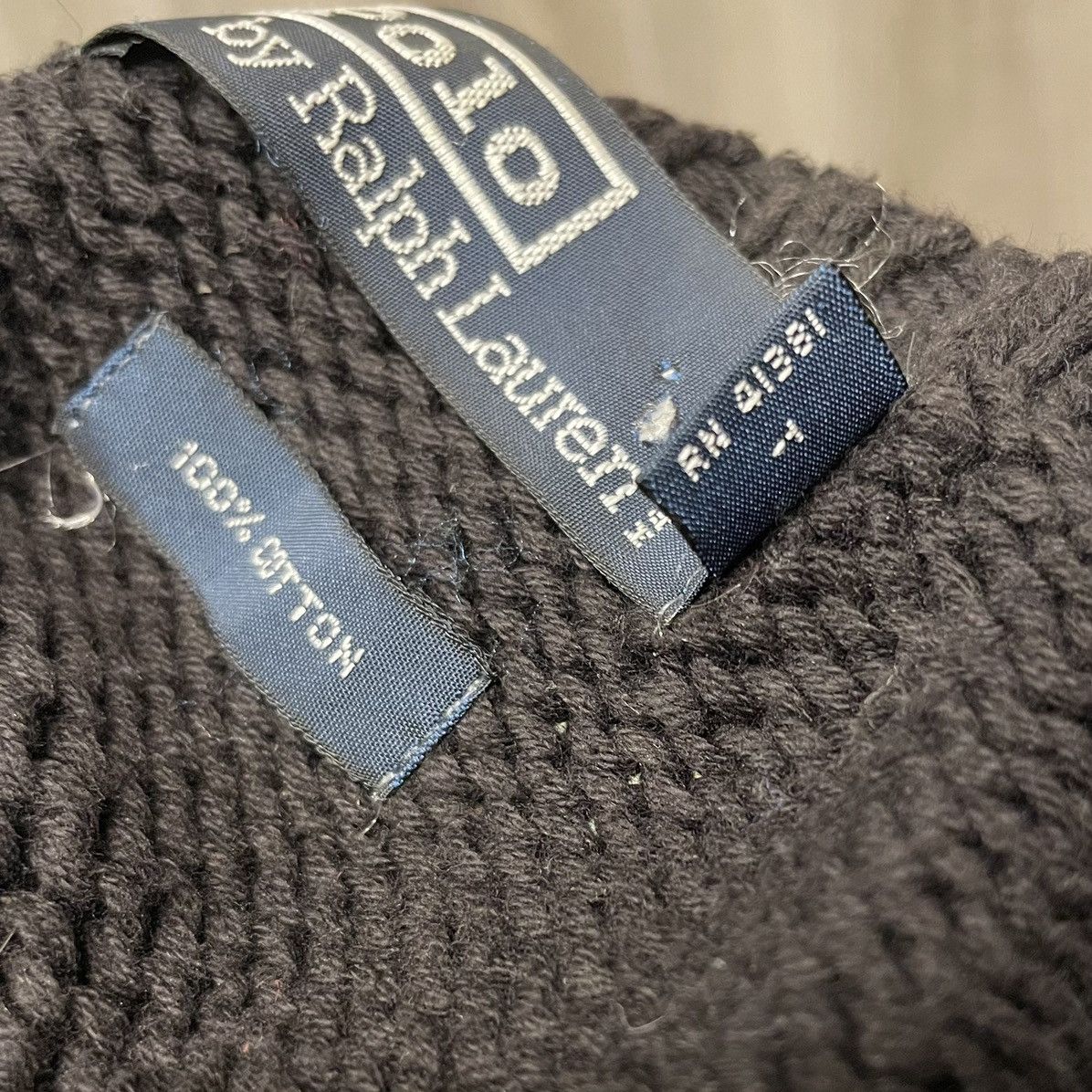 Ralph Lauren Vintage Polo Ralph Lauren Shield Crest Knit Sweater💥 Size US L / EU 52-54 / 3 - 20 Thumbnail