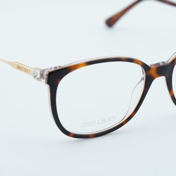 Jimmy Choo Jimmy Choo JC 302 00T4 00 Eyeglasses Havana Pink 55mm Size ONE SIZE - 5 Thumbnail