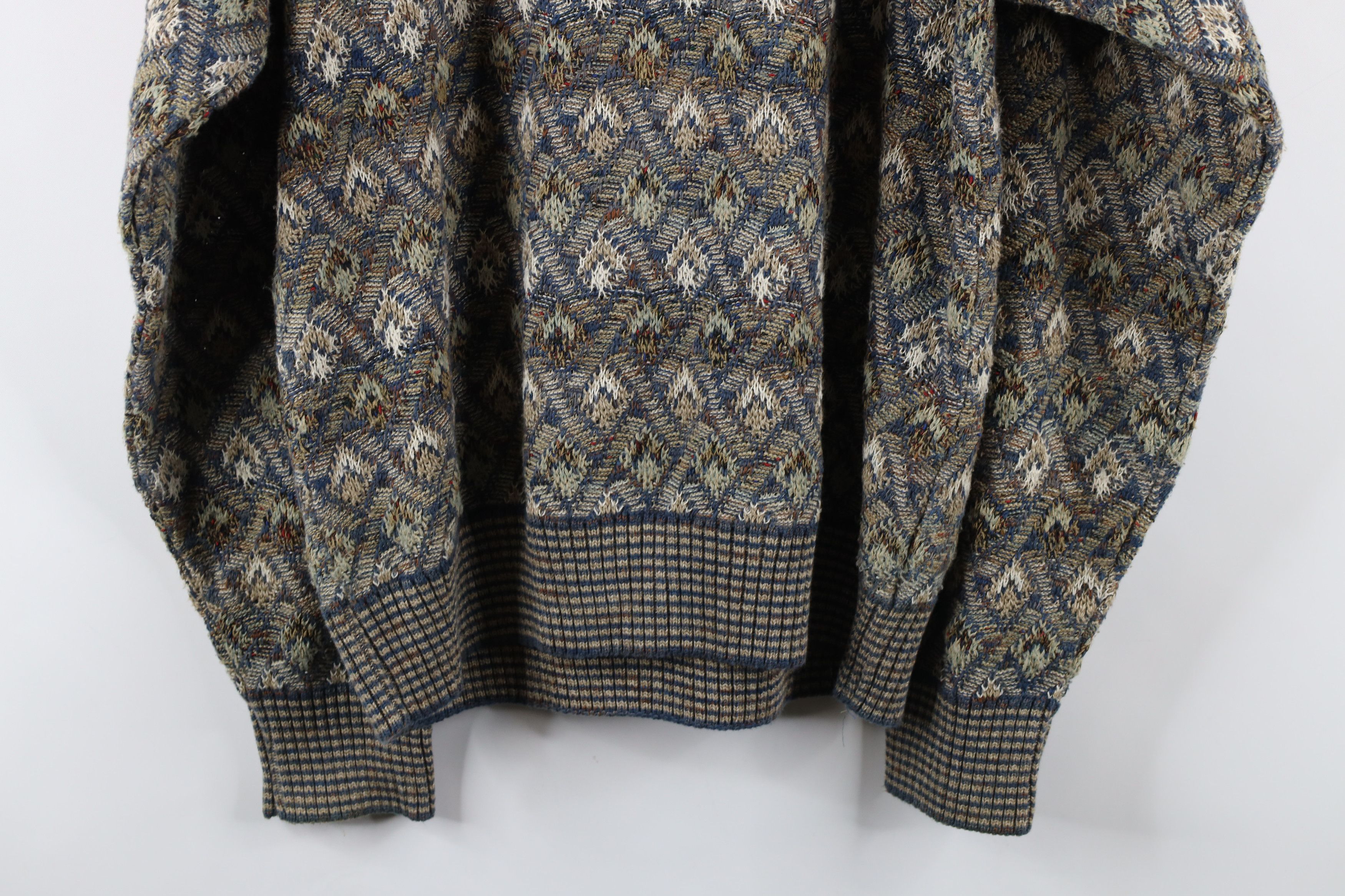 Vintage Vintage 90s Coogi Style Rainbow Knit Crewneck Sweater USA Size US L / EU 52-54 / 3 - 10 Thumbnail
