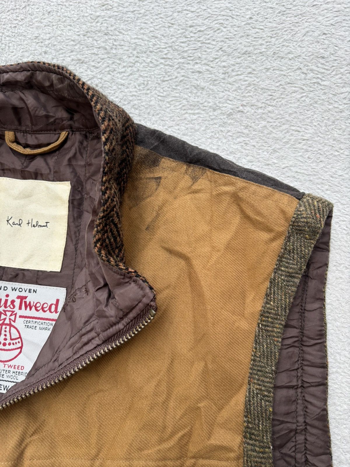 Harris Tweed Karl Helmut x Harris Tweed Patchwok Vest Size US M / EU 48-50 / 2 - 7 Thumbnail