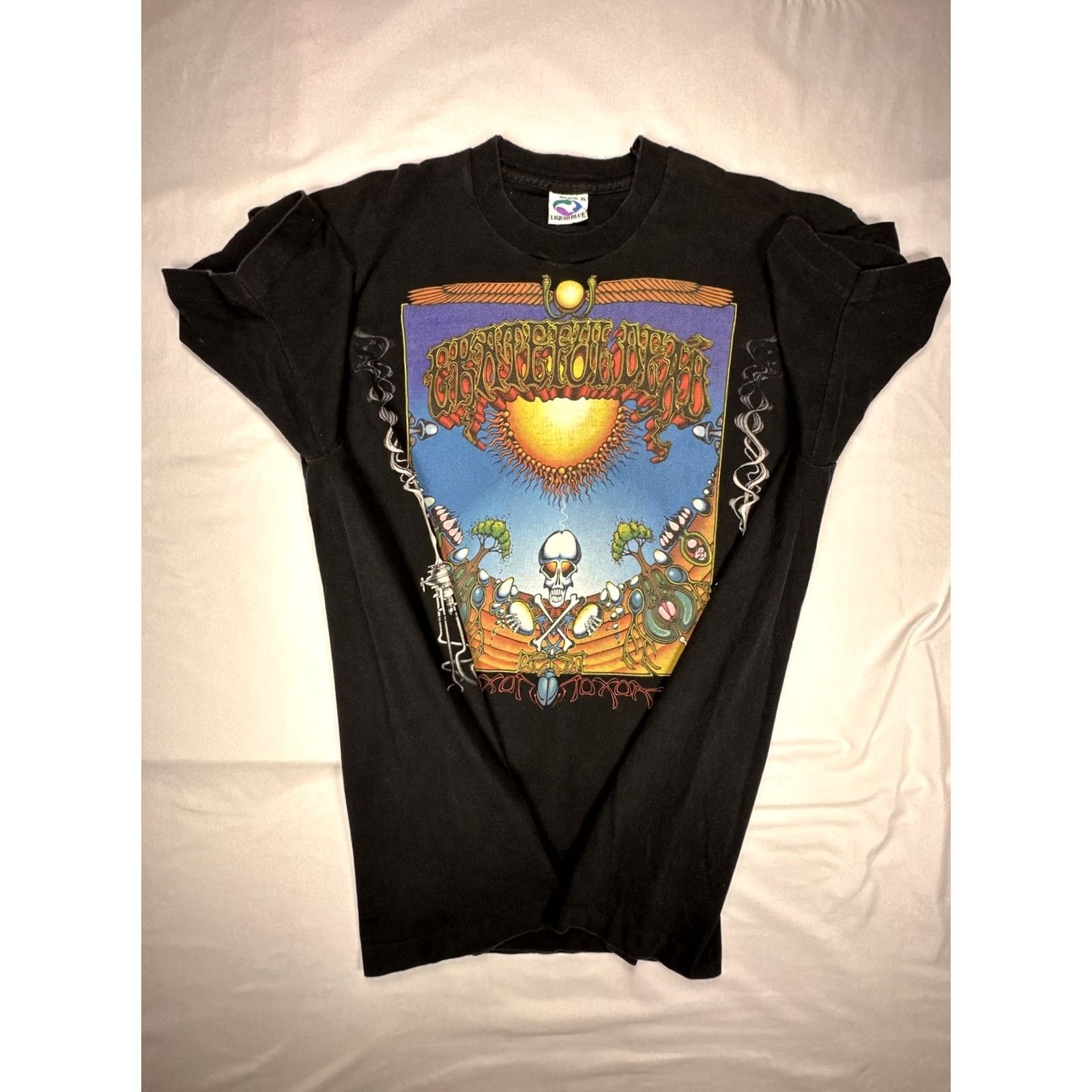 Liquid Blue VINTAGE Grateful Dead T-Shirt XL Black Liquid Blue Single Stitch Band Shirt 1994 90s Graphic Music Mens Size US L / EU 52-54 / 3 - 7 Thumbnail