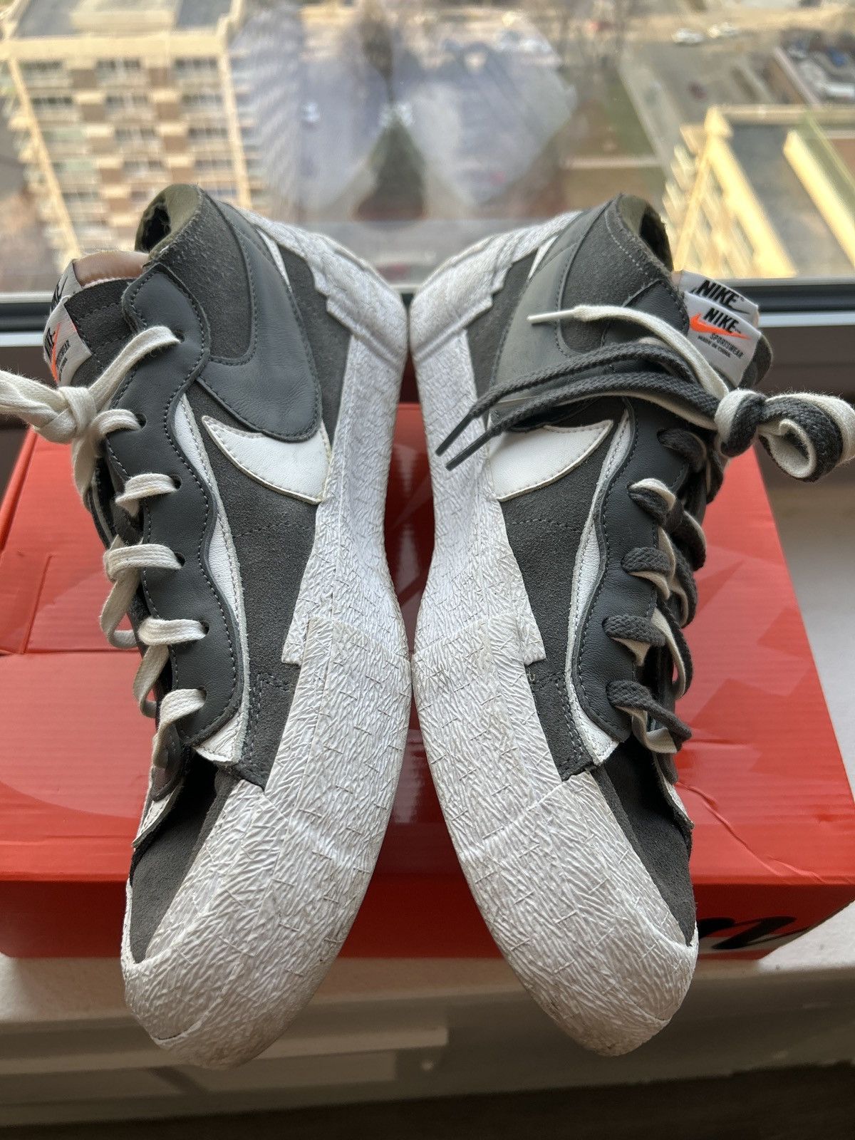 Nike × Sacai Nike Sacai Blazer Iron Grey Size US 14 / EU 47 - 4 Thumbnail
