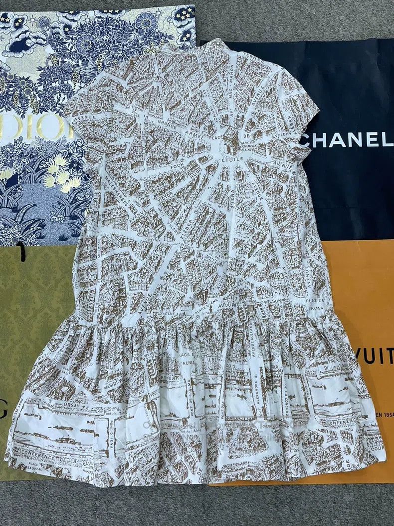 Dior Dior 25 Spring and Summer New Paris Subway Printed Dress Size XS / US 0-2 / IT 36-38 - 3 Thumbnail