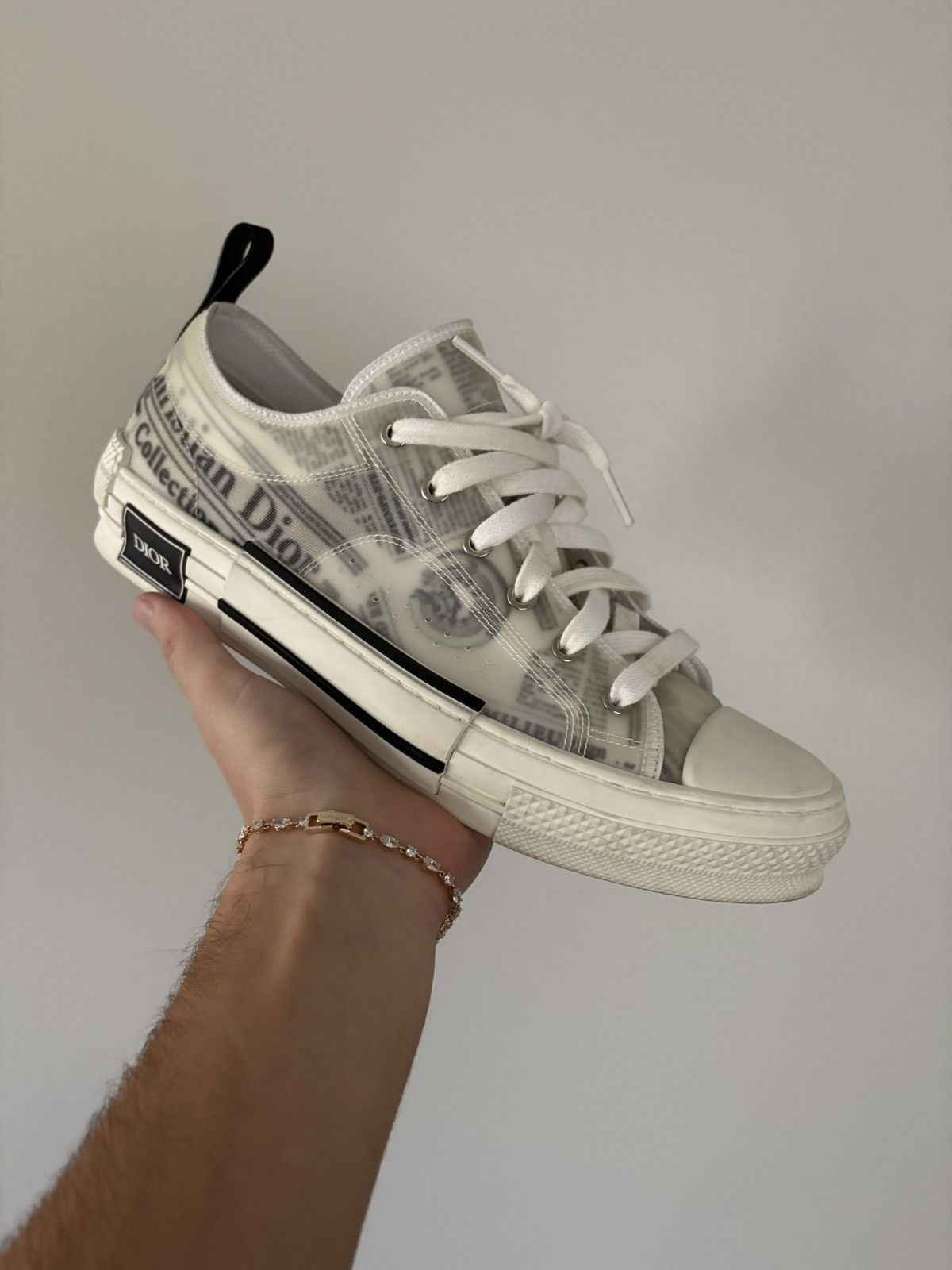 Dior B23 Hi Sneakers Daniel Asham Newspaper 43 Best dior b23 sneaker low New Arrivals Dior B23 Low Top Logo  main image 4