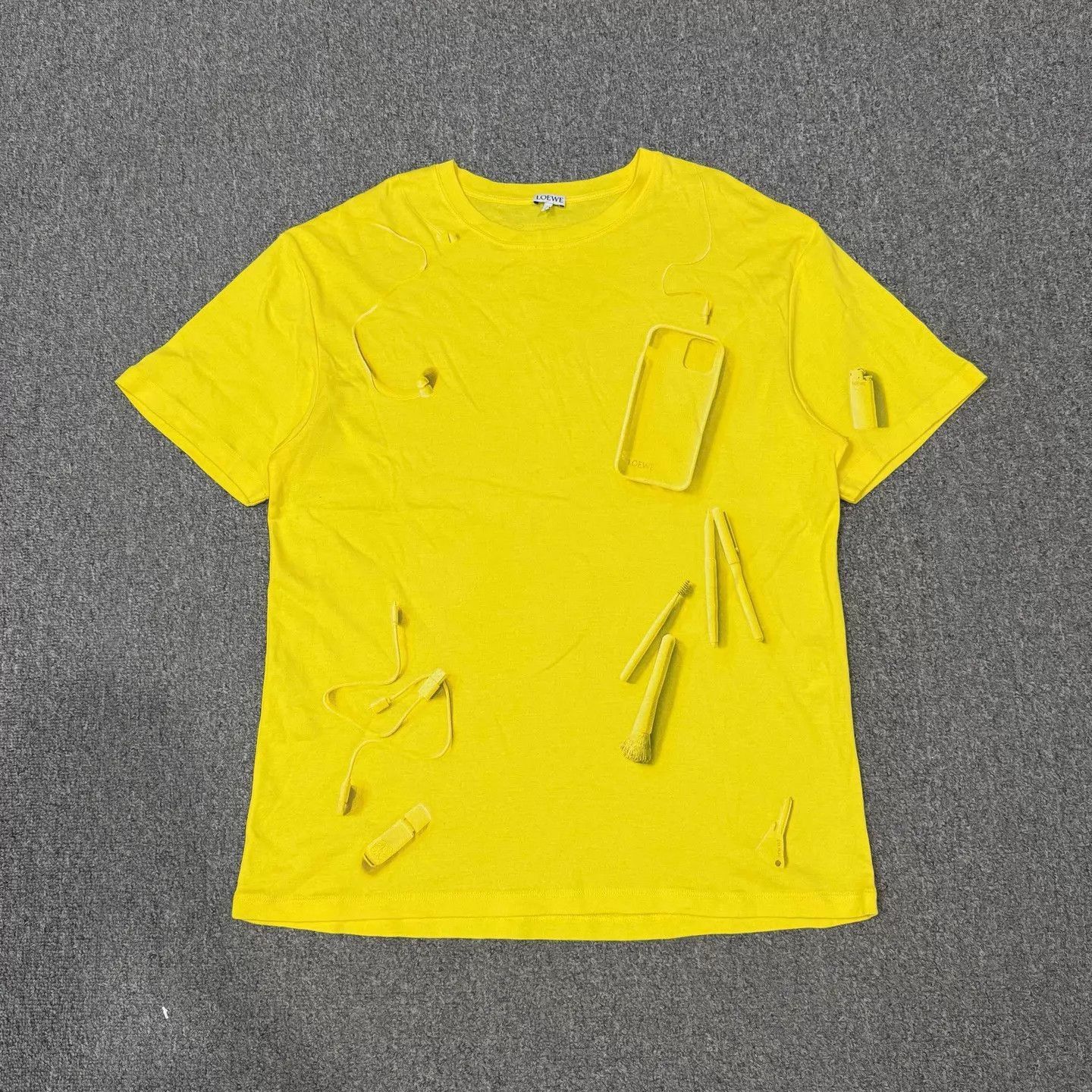 Loewe Yellow Short-Sleeve Graphic T-Shirt Size US S / EU 44-46 / 1 - 1 Thumbnail