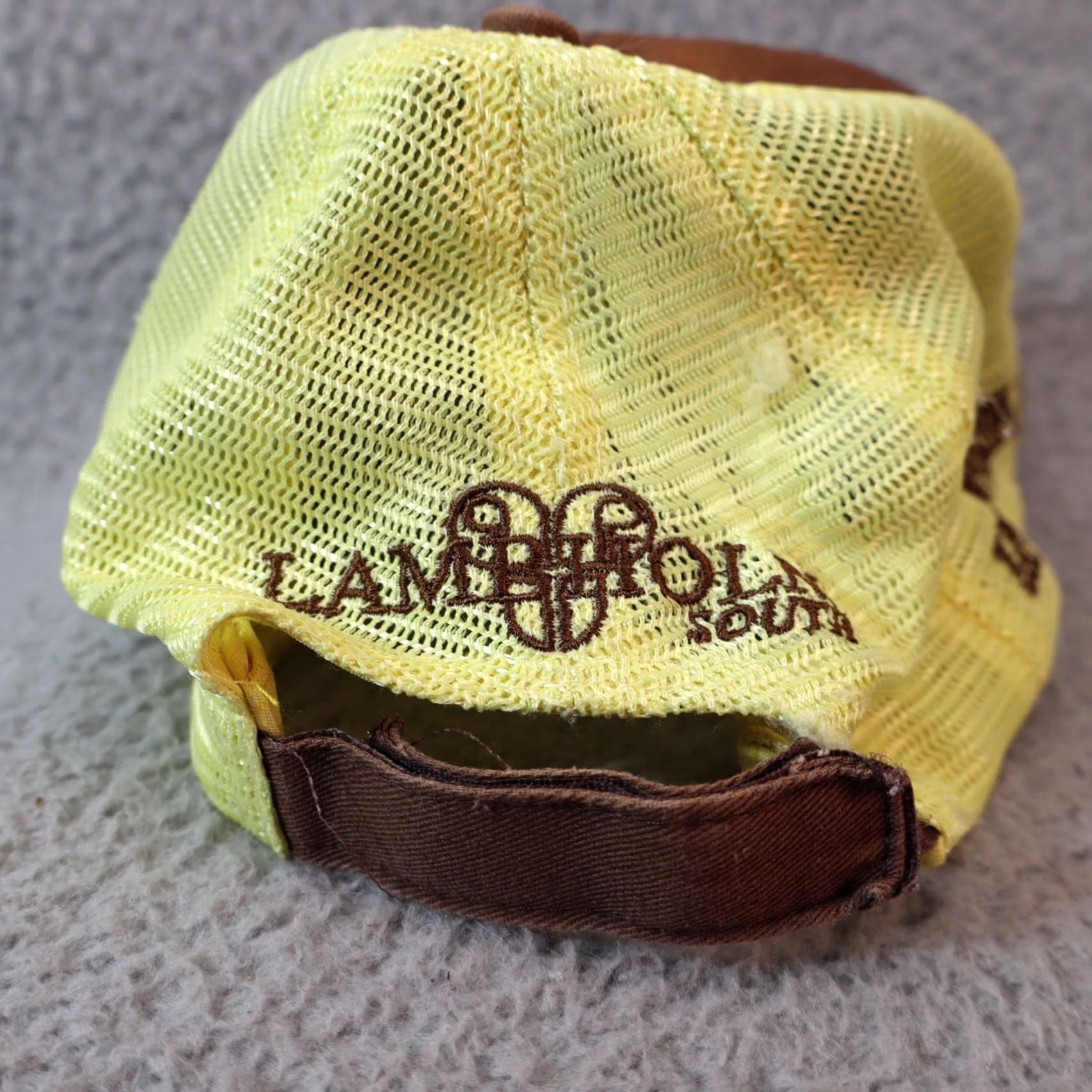 Vintage Brown Adjustable Strap Back Baseball Cap Horse Racing Poker Golf Y2K Hat Size ONE SIZE - 6 Thumbnail