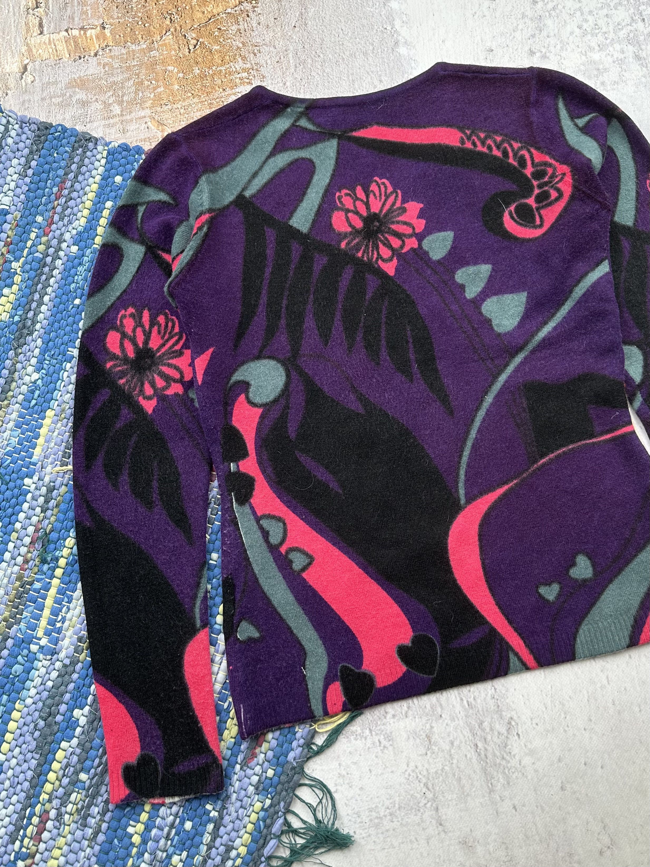 Japanese Brand Vintage Printed Sweater A137(366) Size M / US 6-8 / IT 42-44 - 5 Thumbnail