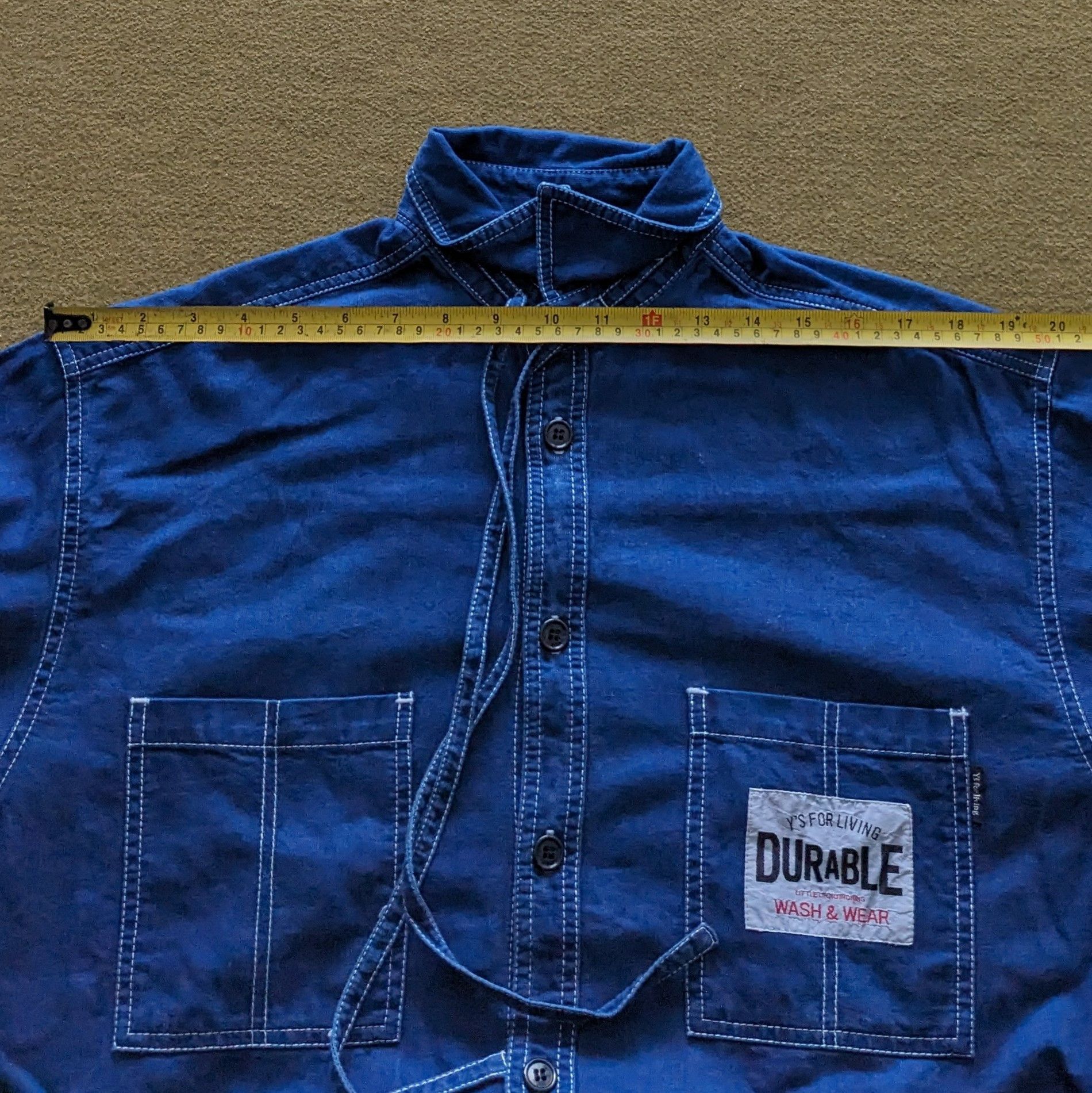 Yohji Yamamoto Vintage Y'S for Living by Yohji Yamamoto Designer Shirts Size US XL / EU 56 / 4 - 5 Thumbnail
