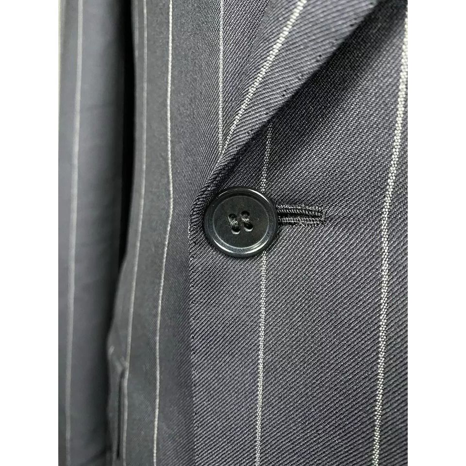 Brioni Brioni Men's Blue Wool Double Breasted Blazer Jacket Size 56 Size 54R - 7 Thumbnail