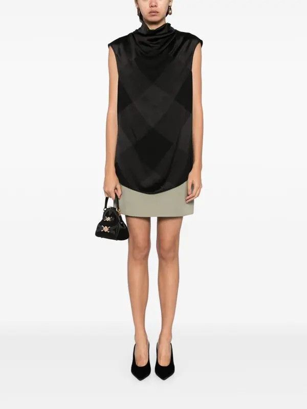 Balmain o1s1wg111025 Check Pattern Vest in Black Size S / US 4 / IT 40 - 2 Thumbnail