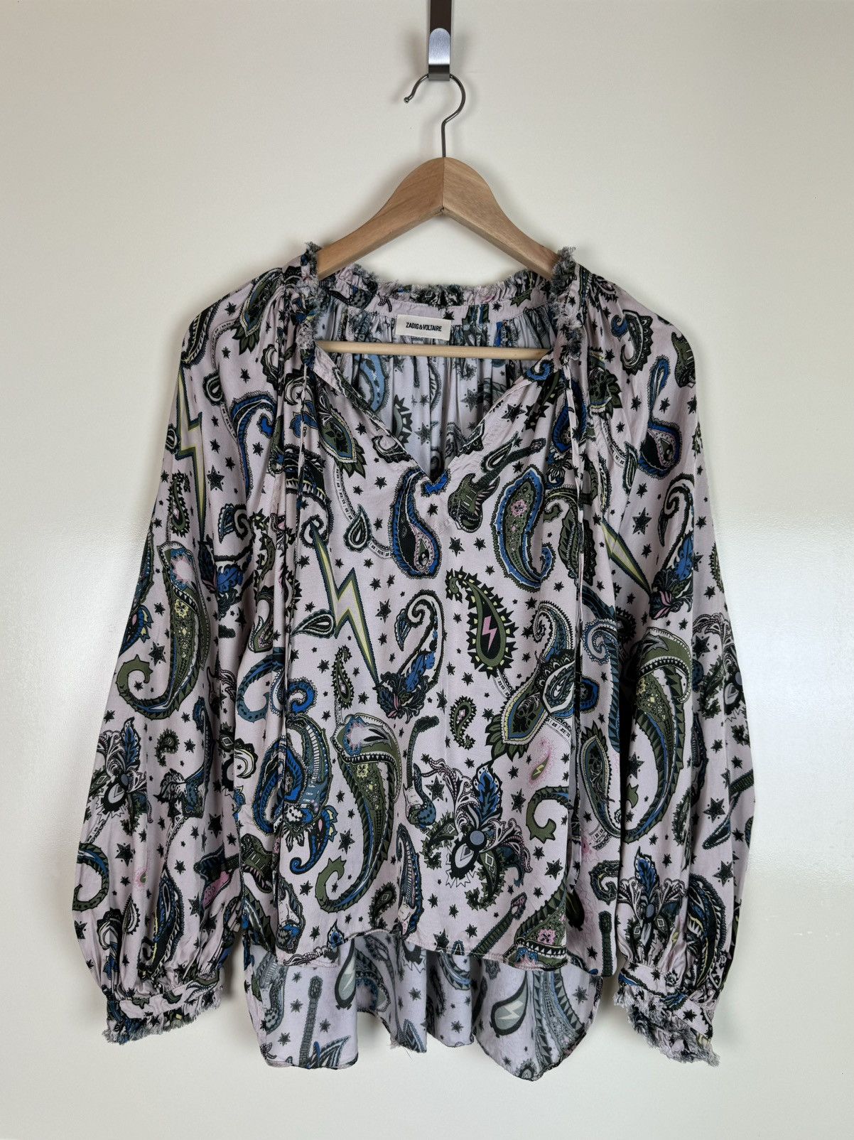 Zadig & Voltaire Zadig Voltaire voluminous balloon sleeve blouse paisley Etro Size S / US 4 / IT 40 - 2 Thumbnail
