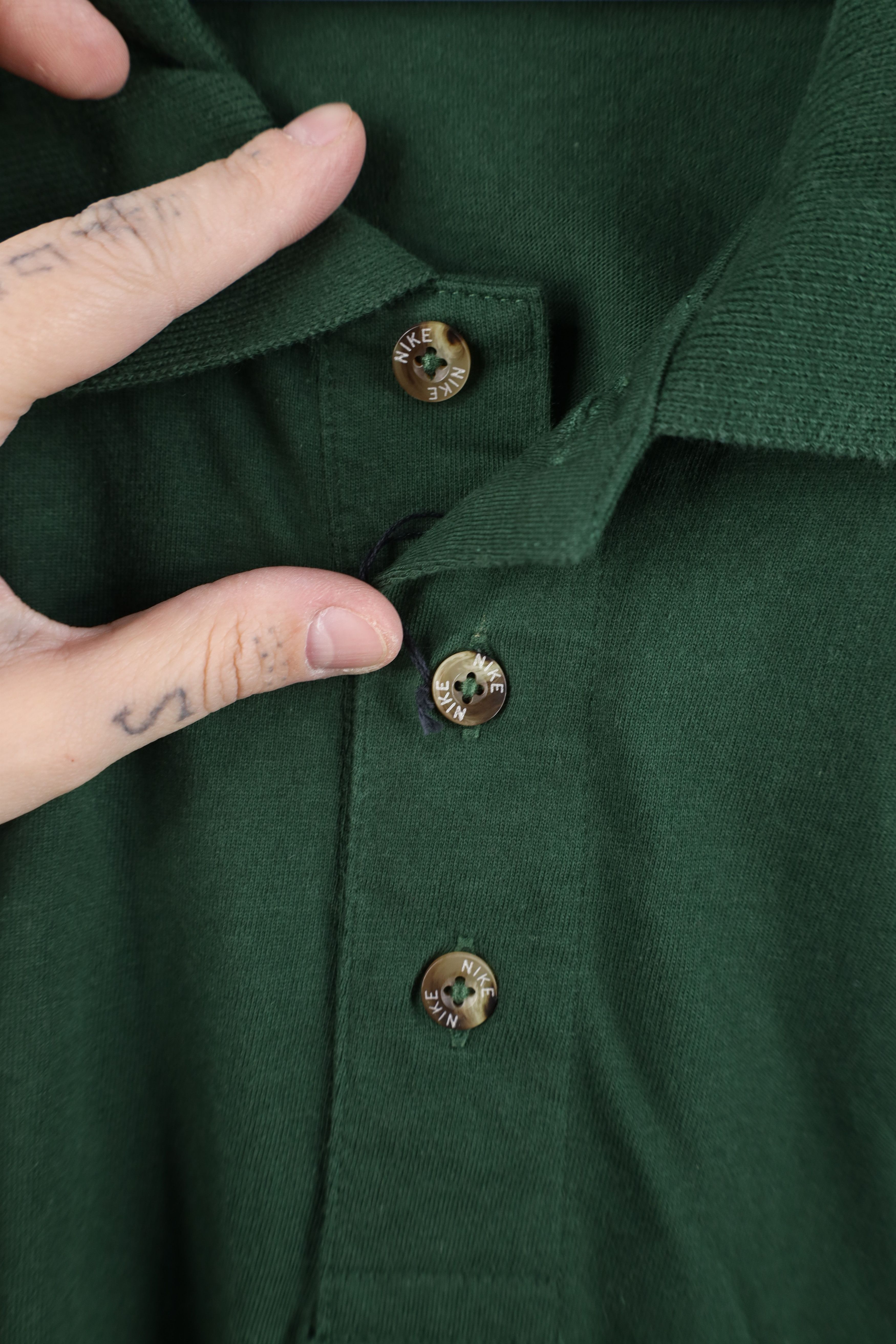 Nike × Vintage Deadstock Vintage 90s Nike Golf Collared Polo Shirt Green Size US L / EU 52-54 / 3 - 6 Thumbnail