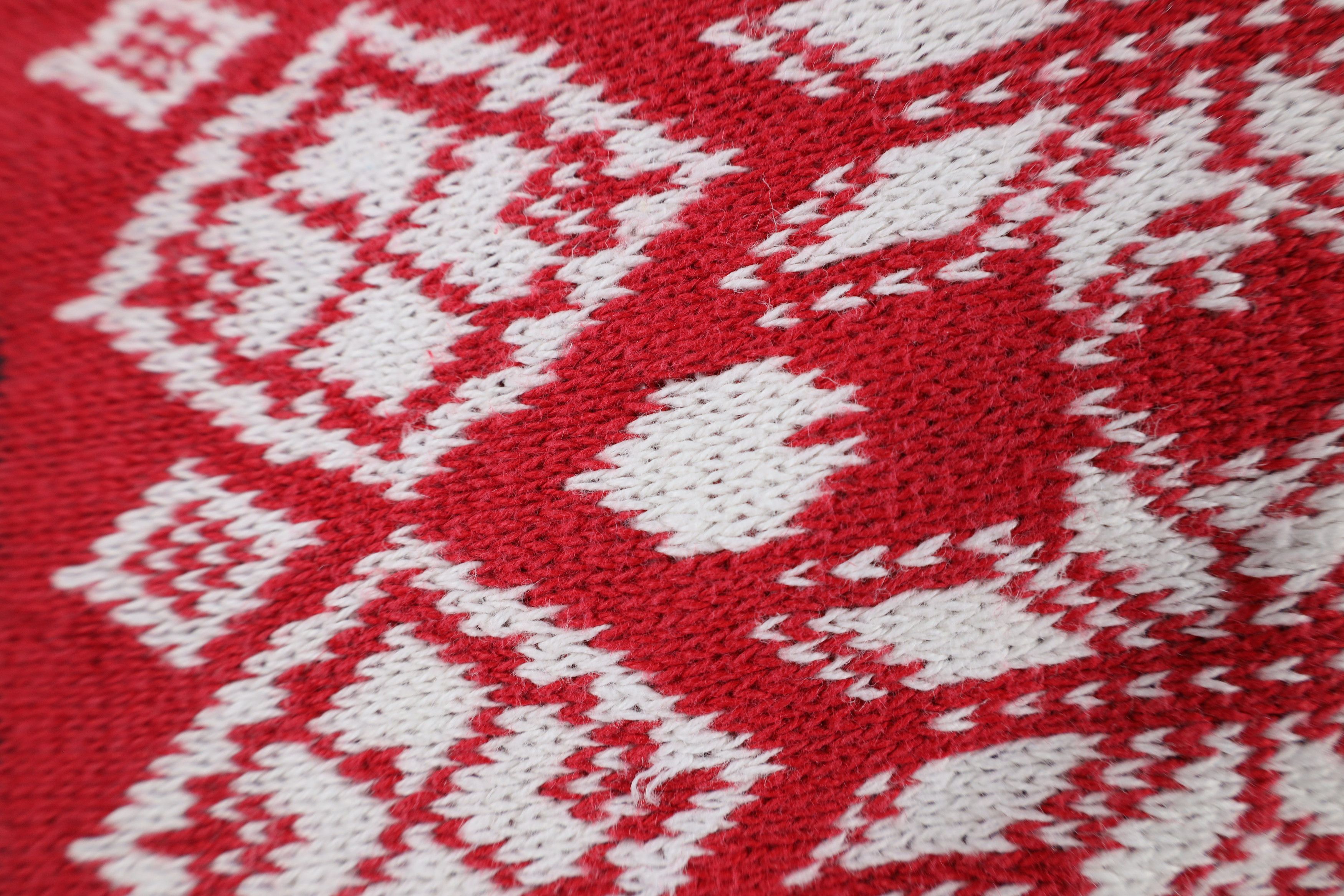 Vintage Vintage 90s Streetwear Heart Snowflake Knit Sweater Size S / US 4 / IT 40 - 7 Thumbnail