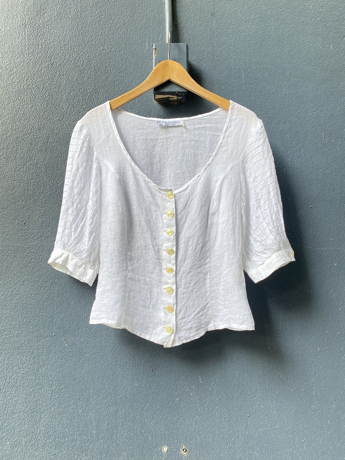 Dior Christian Dior white blouse Size XS / US 0-2 / IT 36-38 - 1 Thumbnail