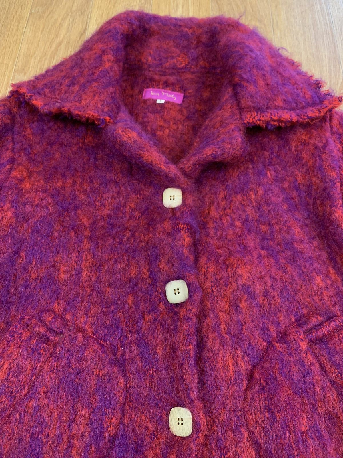 Designer × Japanese Brand × Vintage Rare Ian Mosh Avantgarde Mohair Jacket Vivienne Style Size S / US 4 / IT 40 - 2 Thumbnail