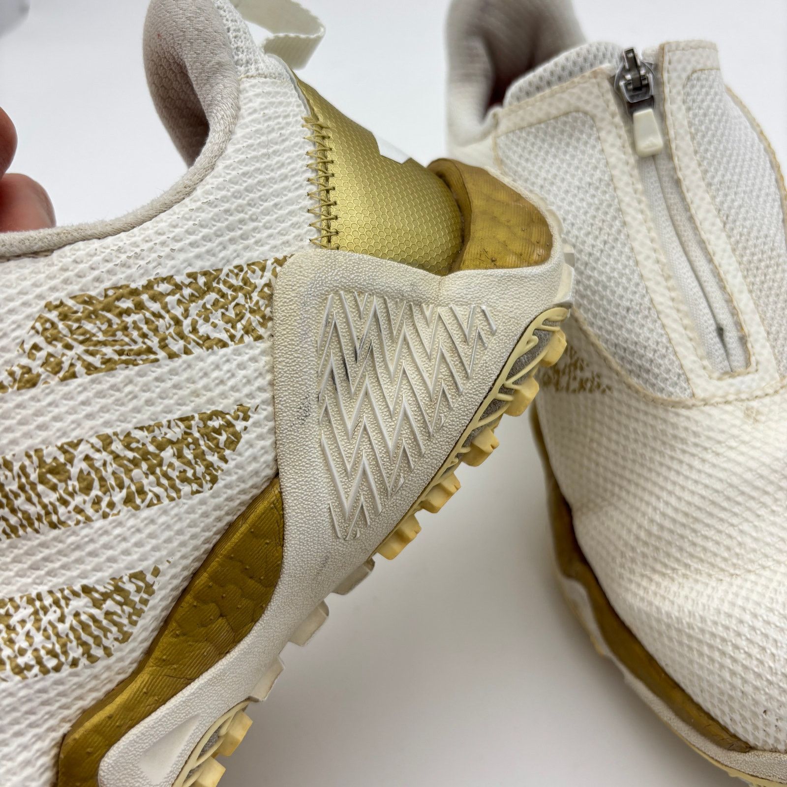 Adidas Adidas Codechaos 22 BOA White Gold Golf Shoes Men's 8 Size US 8 / EU 41 - 11 Thumbnail