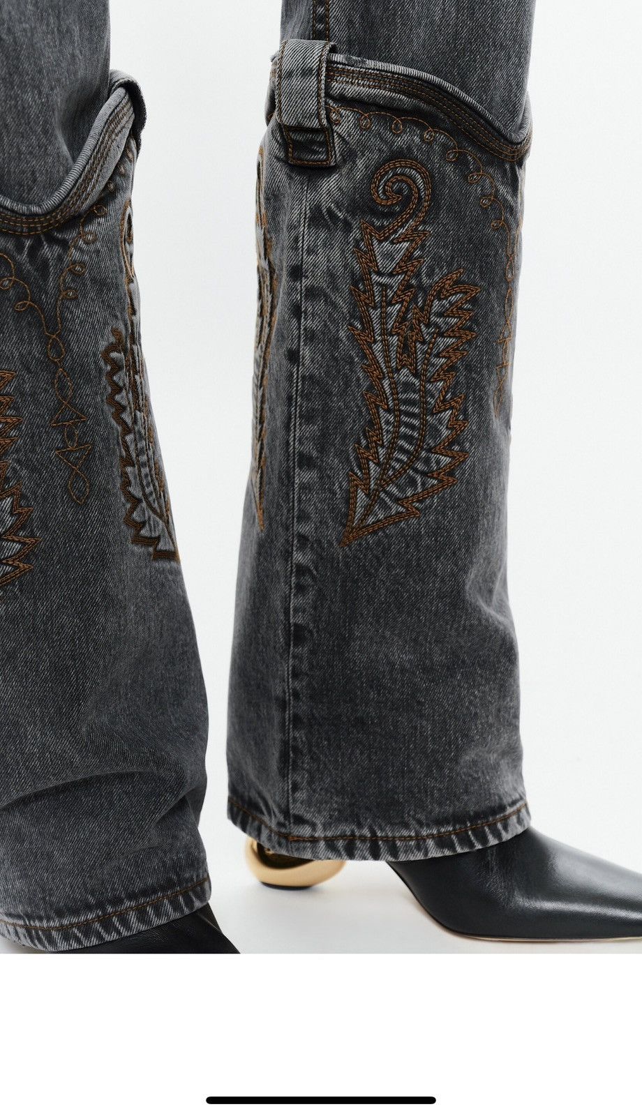Y/Project NWT - Y/PROJECT Cowboy Cuffs Jeans Size 28" / US 6 / IT 42 - 3 Thumbnail