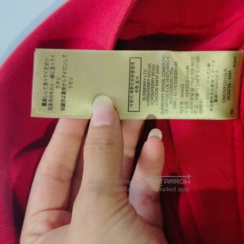 Burberry Burberry War Horse Red Sweatshirt. Size US L / EU 52-54 / 3 - 8 Thumbnail