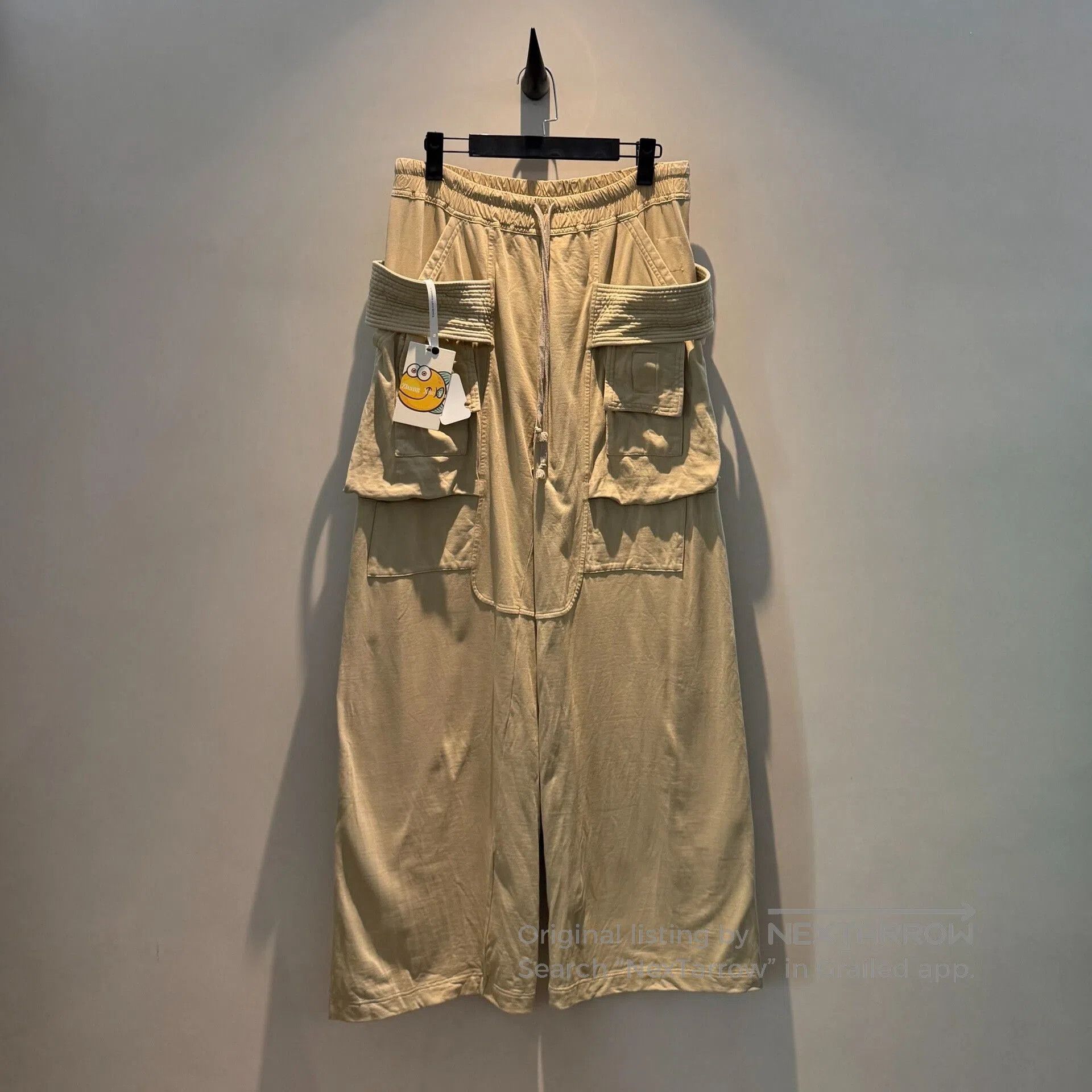 Rick Owens Drkshdw rick owens drkshdw beige drawstring long pants. Size US 42 / EU 58 - 1 Thumbnail