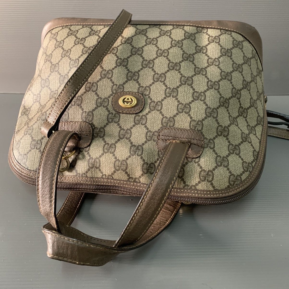 Gucci Gucci Monogram Vintage Alma Bag Size ONE SIZE - 9 Thumbnail