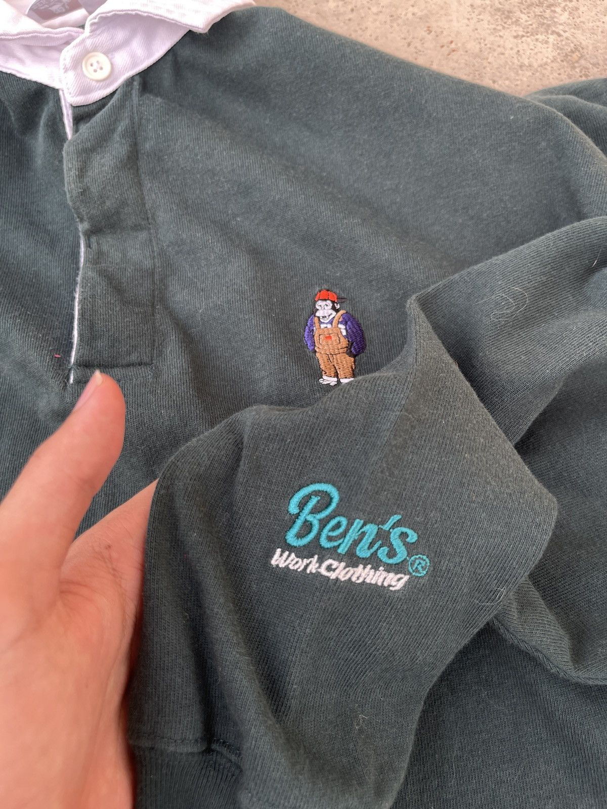 Ben Davis × Vintage Ben Davis Polo Rugby Long sleeve Size US XXL / EU 58 / 5 - 11 Thumbnail