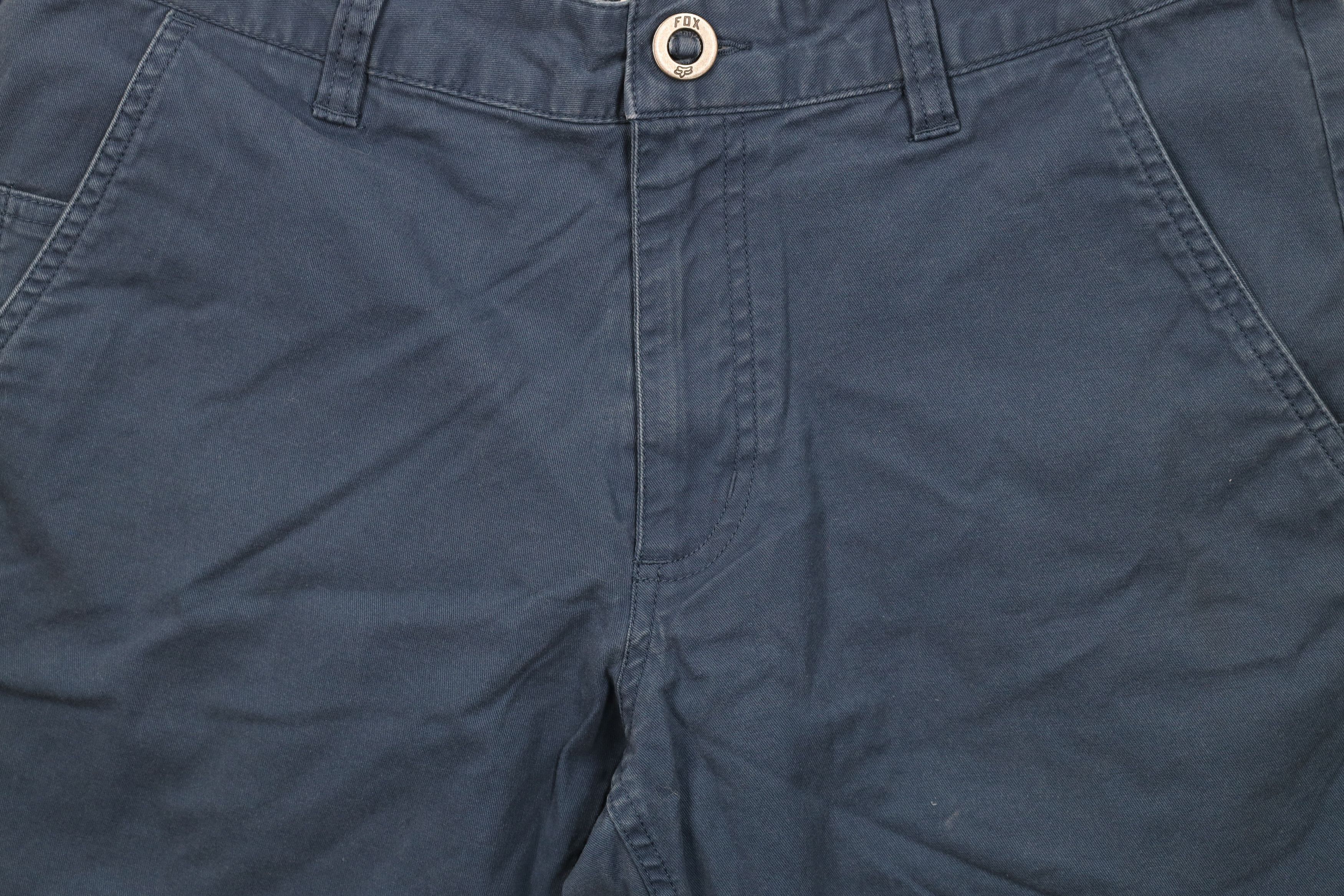 Fox Racing Vintage Y2K Fox Racing Knee Motocross Chino Shorts Blue Size US 31 - 3 Thumbnail