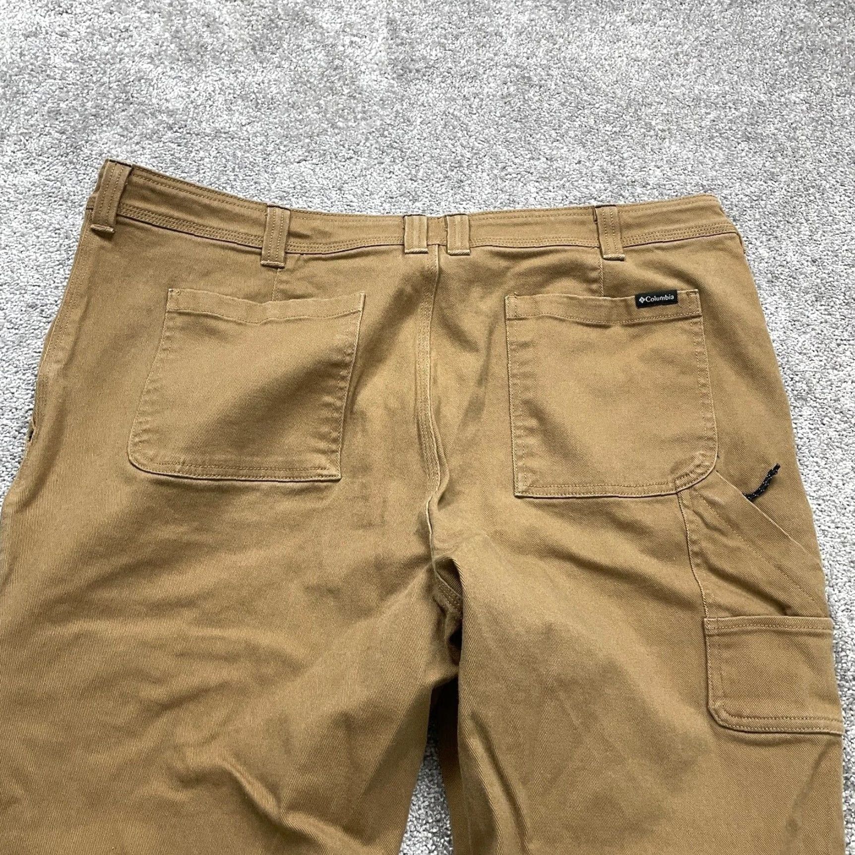 Vintage Columbia Carpenter Pants Mens 42x31 Brown Cotton Canvas Workwear Straight Size US 42 / EU 58 - 6 Thumbnail