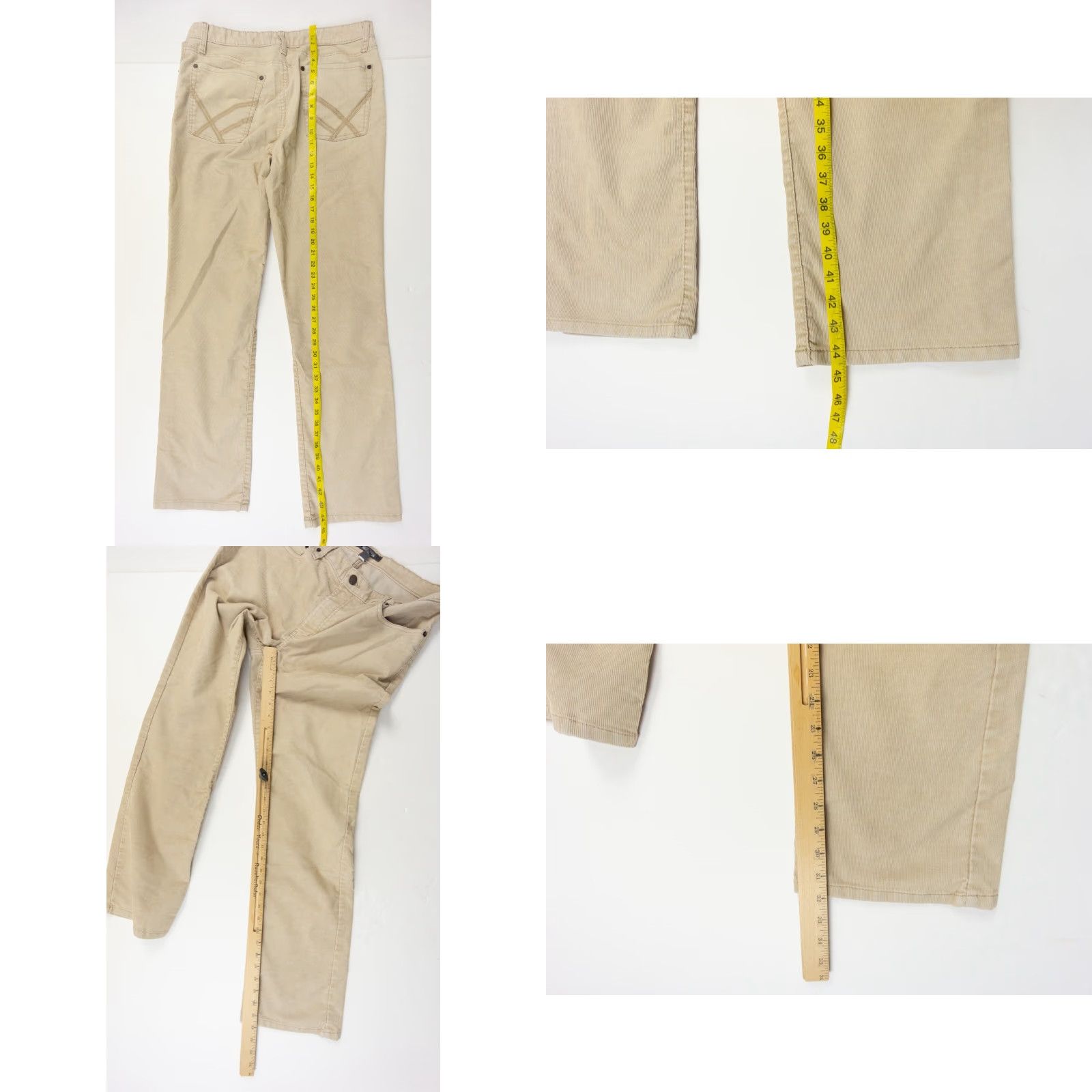 Kenneth Cole Kenneth Cole Reaction Men's Corduroy Pants 34x32 Beige Straight Leg Adult Casual Trousers Mens Size US 34 / EU 50 - 8 Thumbnail