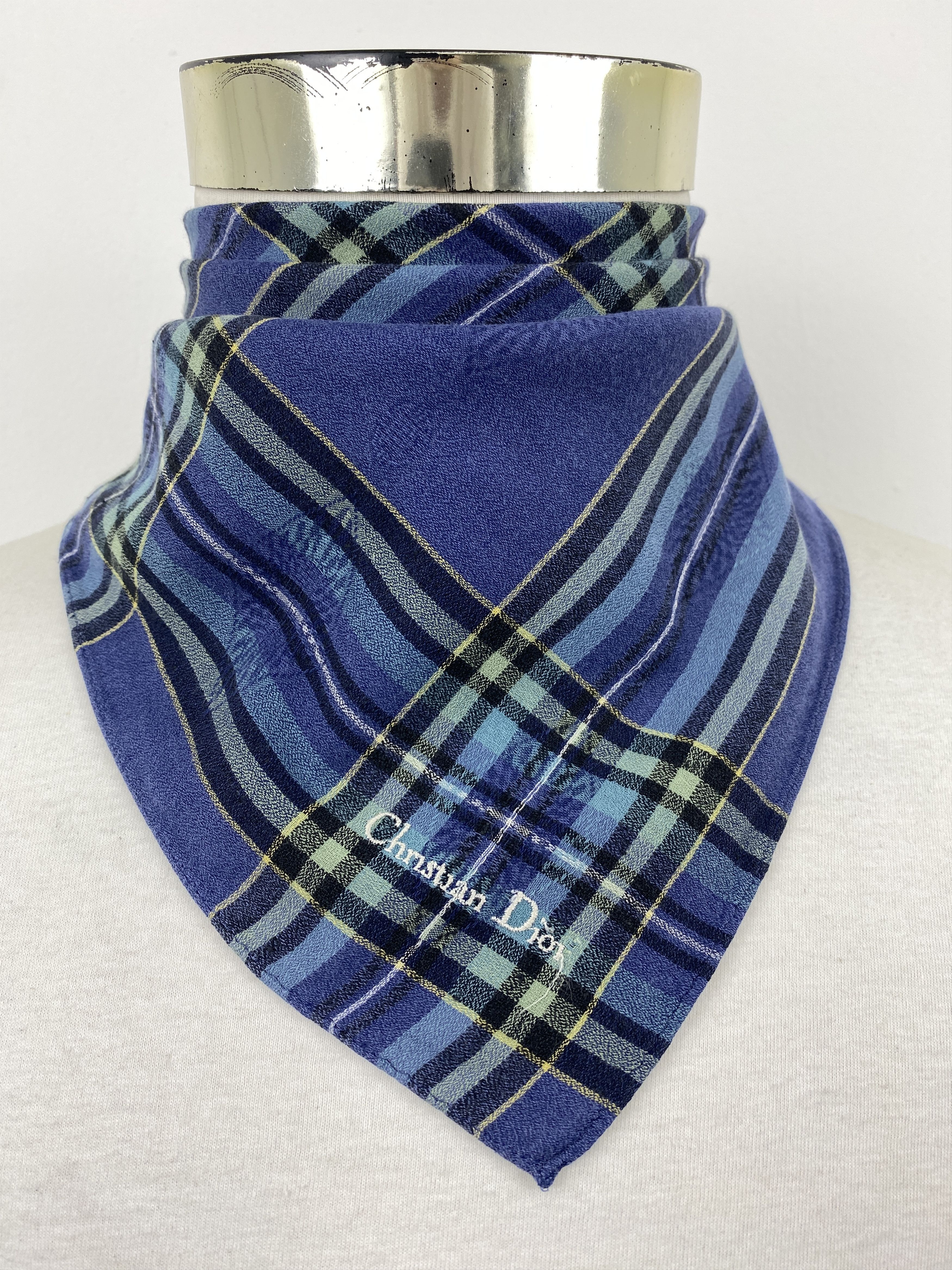 Christian Dior Monsieur Christian Dior Bandana / Handkerchief / Neckerchief HKC0732 Size ONE SIZE - 2 Thumbnail