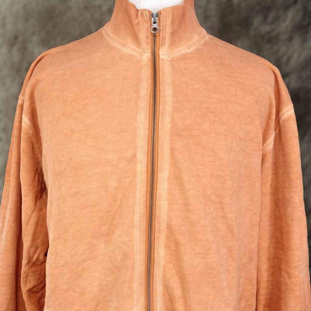 Vintage Vintage J.L. Powell Men's Full Zip Mock Neck Cotton Sweater 2XL Large Orange Winter Casual Size US XXL / EU 58 / 5 - 1 Thumbnail