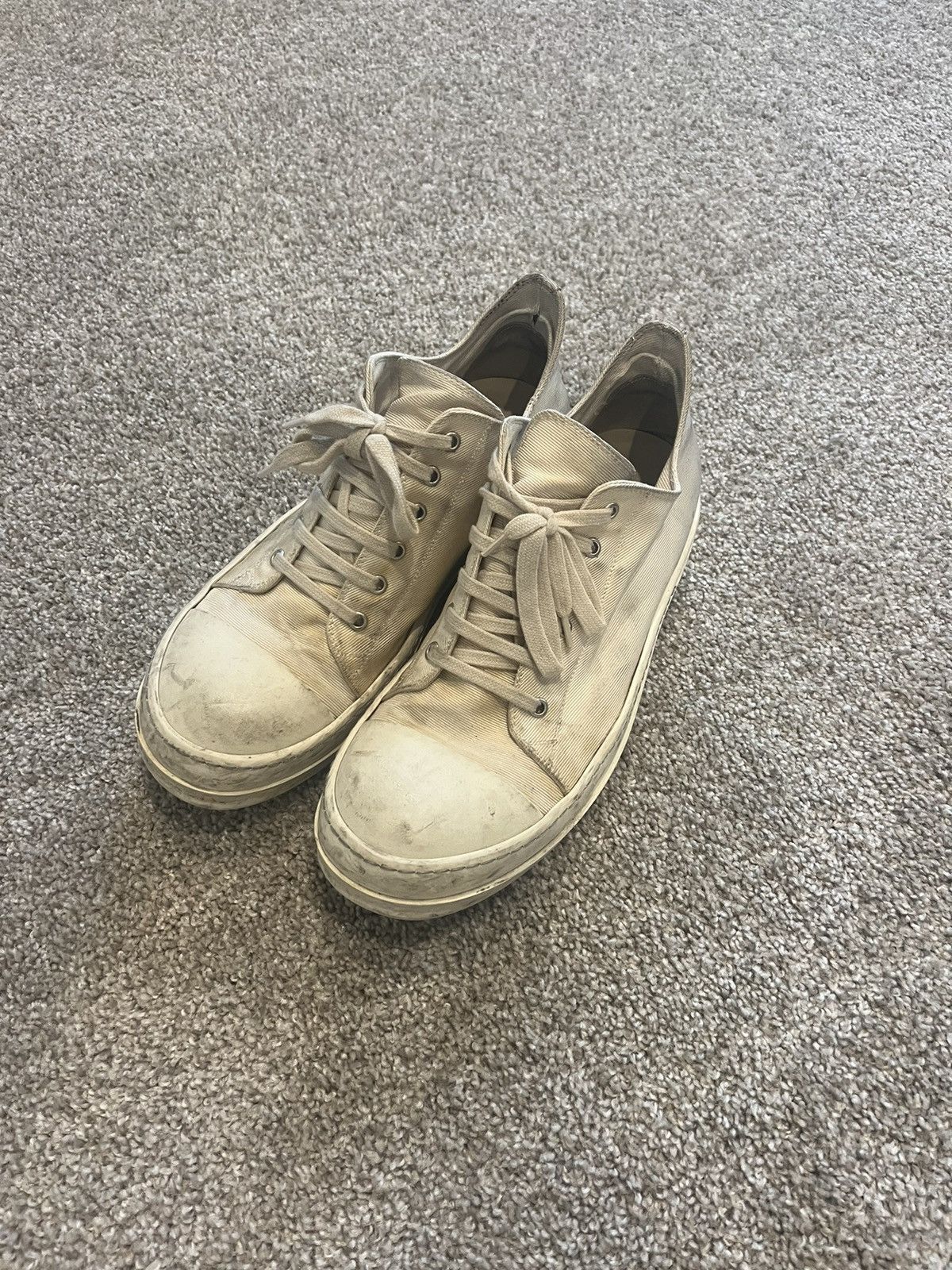 Rick Owens Rick Owens DRKSHDW Milk White Ramones | Grailed