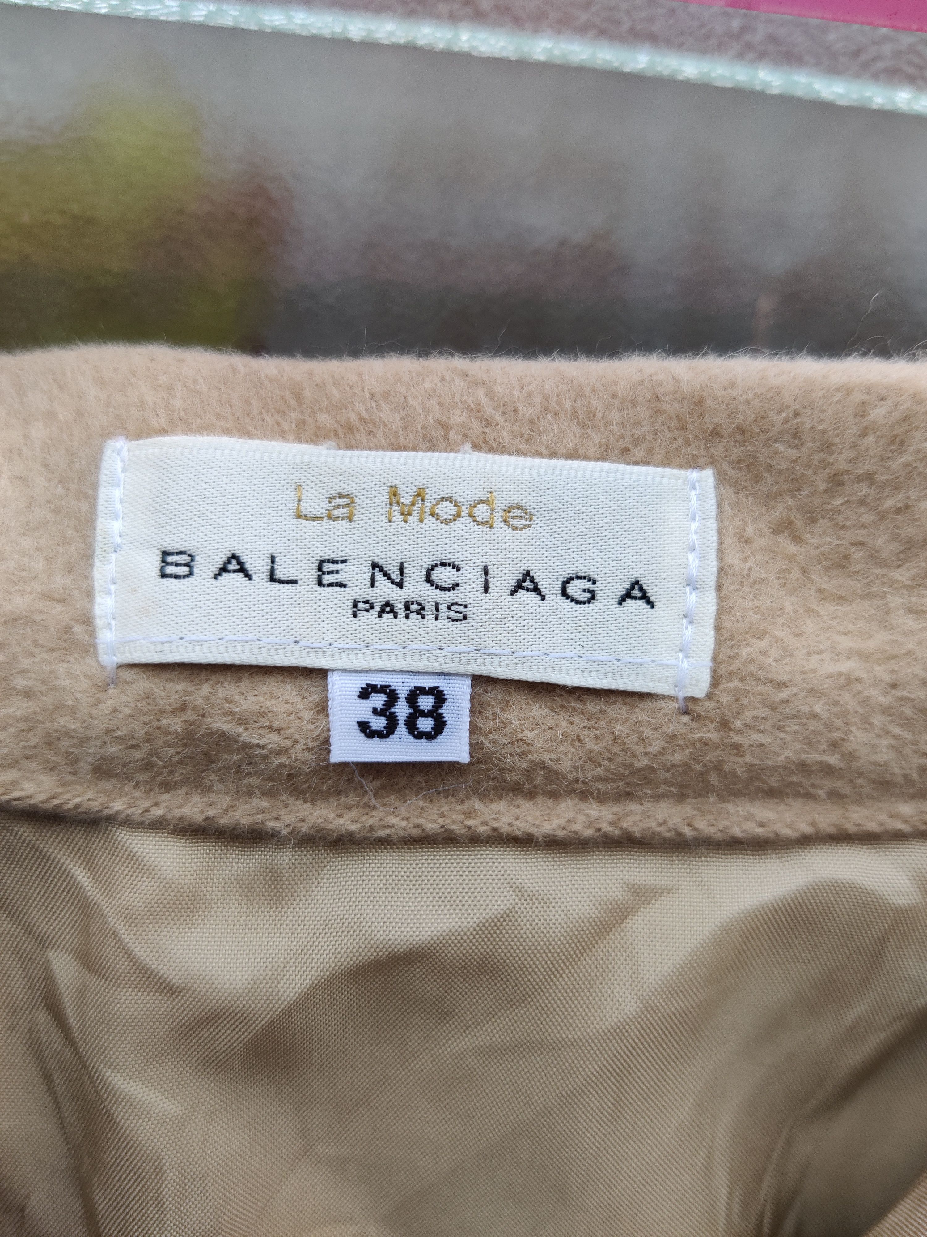 Balenciaga Vintage Archive Balenciaga Luxury Wool Skirt Size 24" / US 00 / IT 34 - 7 Thumbnail