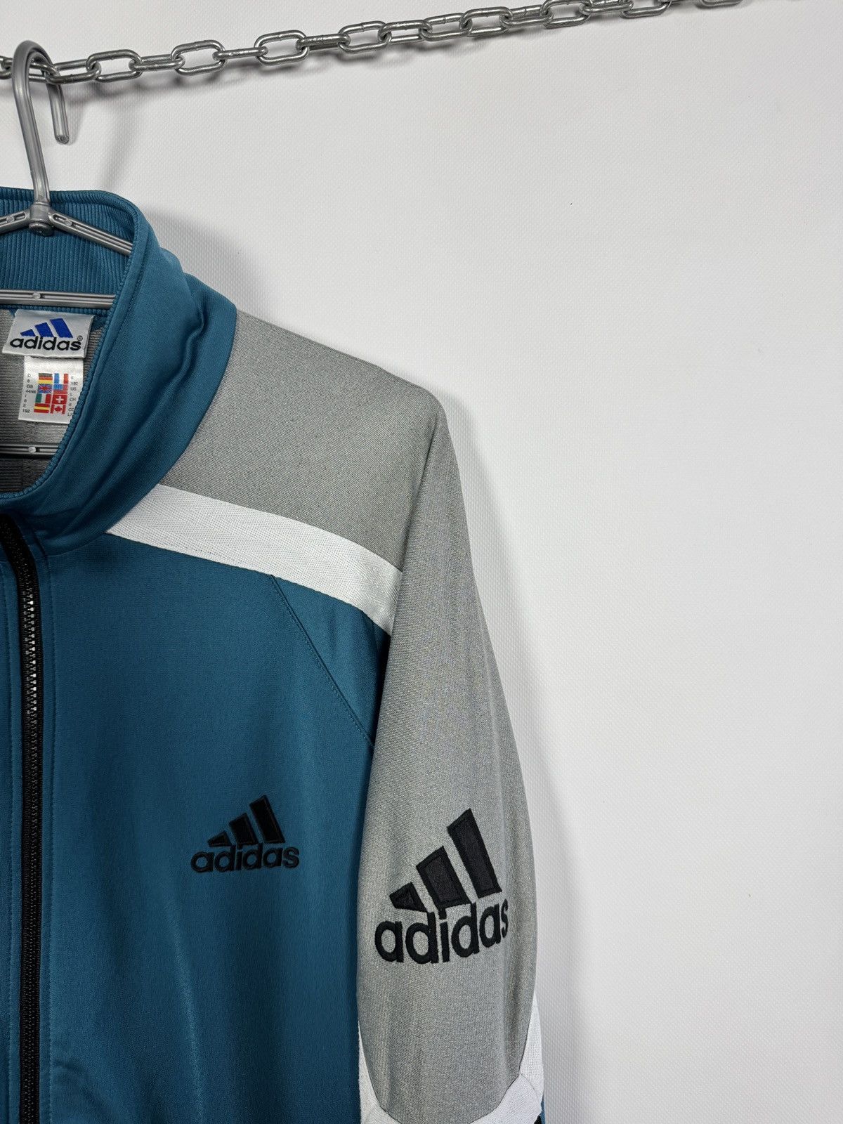 Adidas Adidas Vintage Track Top Zip Up Jacket 90s Sportswear Size L Size US L / EU 52-54 / 3 - 2 Thumbnail