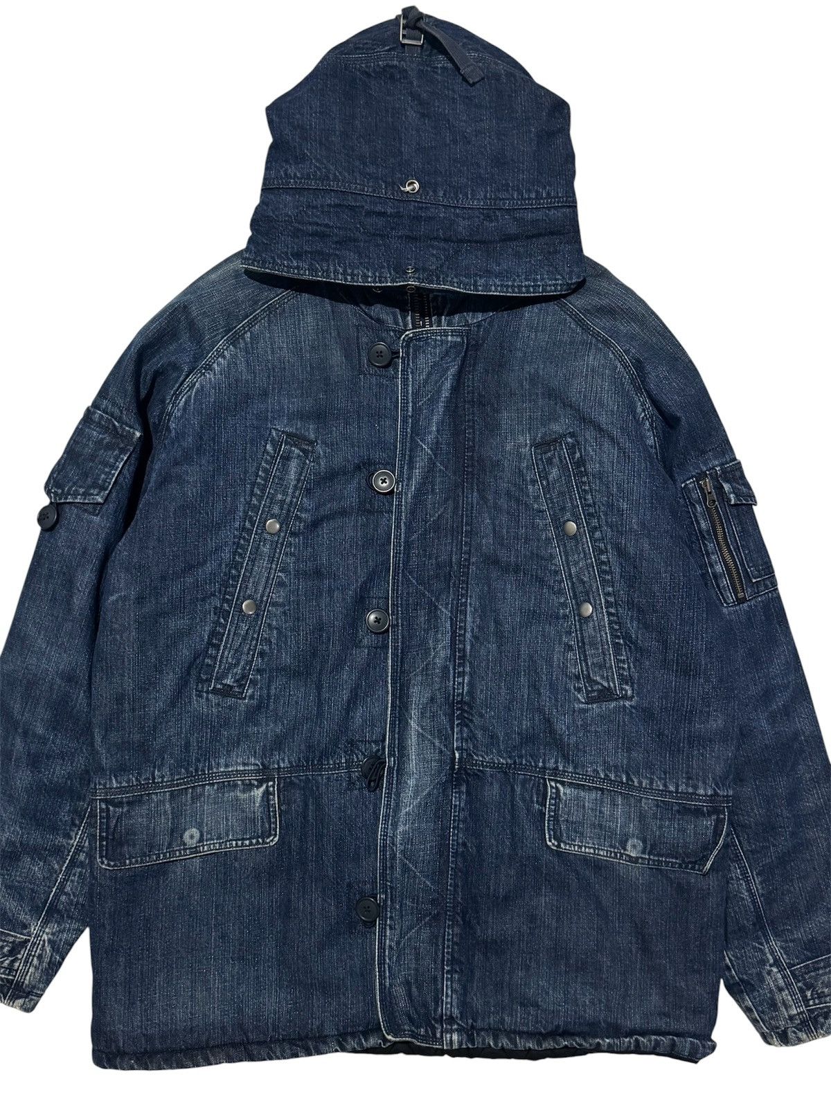 Gap GAP 2003s Denim N-3B Jacket Size US L / EU 52-54 / 3 - 3 Thumbnail